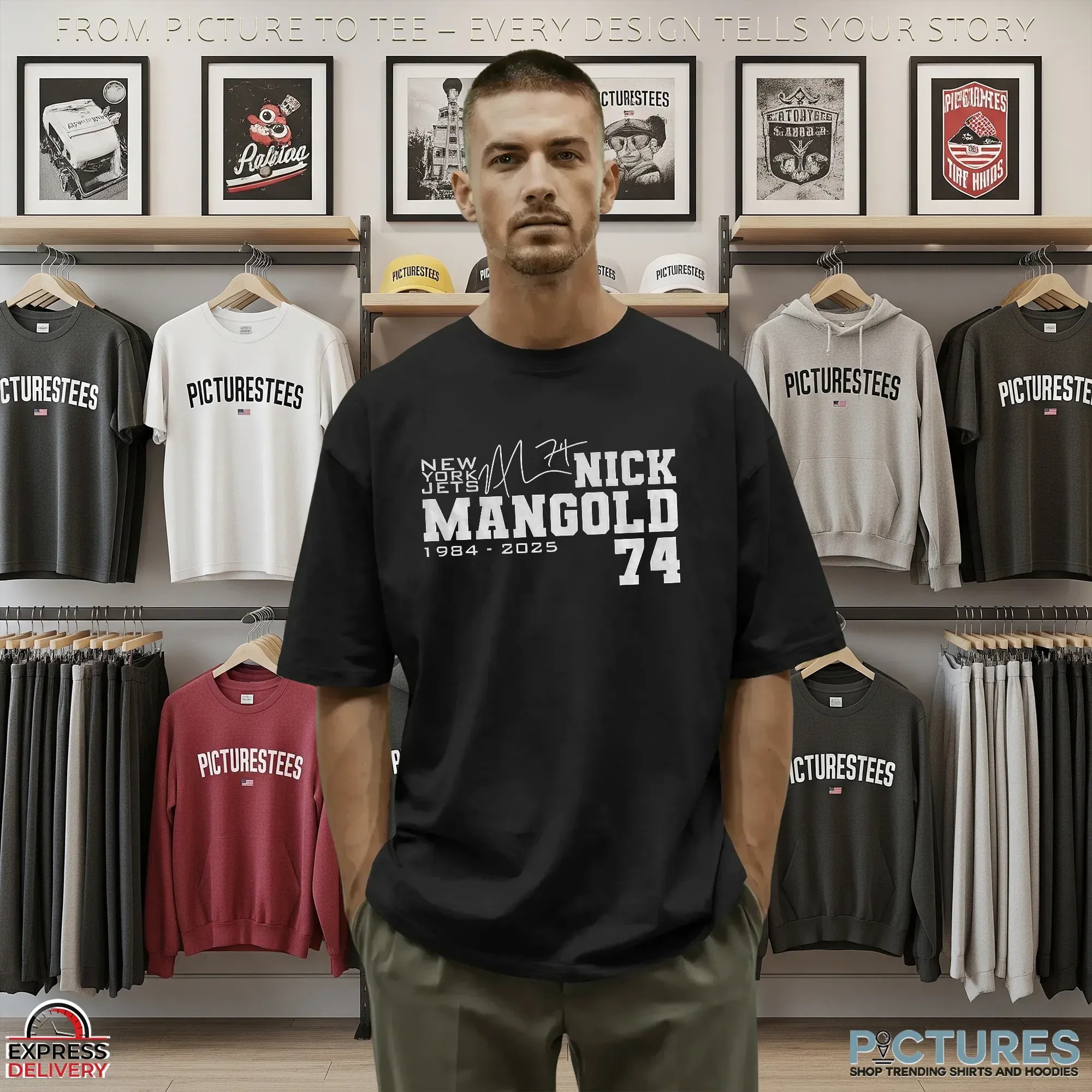 RIP Nick Mangold 74 New York Jets NFL Football RIP 1984 2025 signature T Shirt RIP Nick Mangold 74 New York Jets NFL Football RIP 1984 2025 signature T Shirt