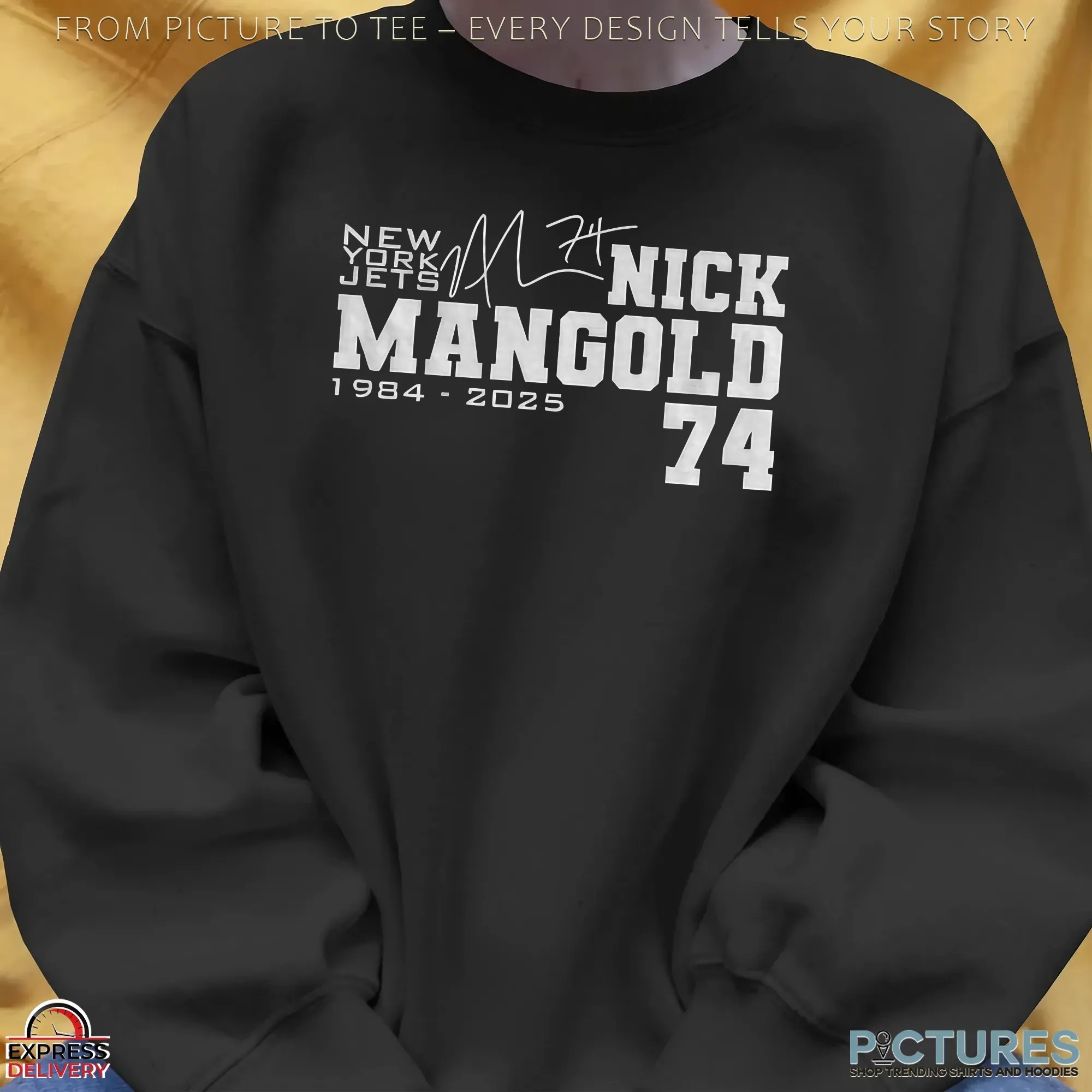 RIP Nick Mangold 74 New York Jets NFL Football RIP 1984 2025 signature T Shirt RIP Nick Mangold 74 New York Jets NFL Football RIP 1984 2025 signature T Shirt