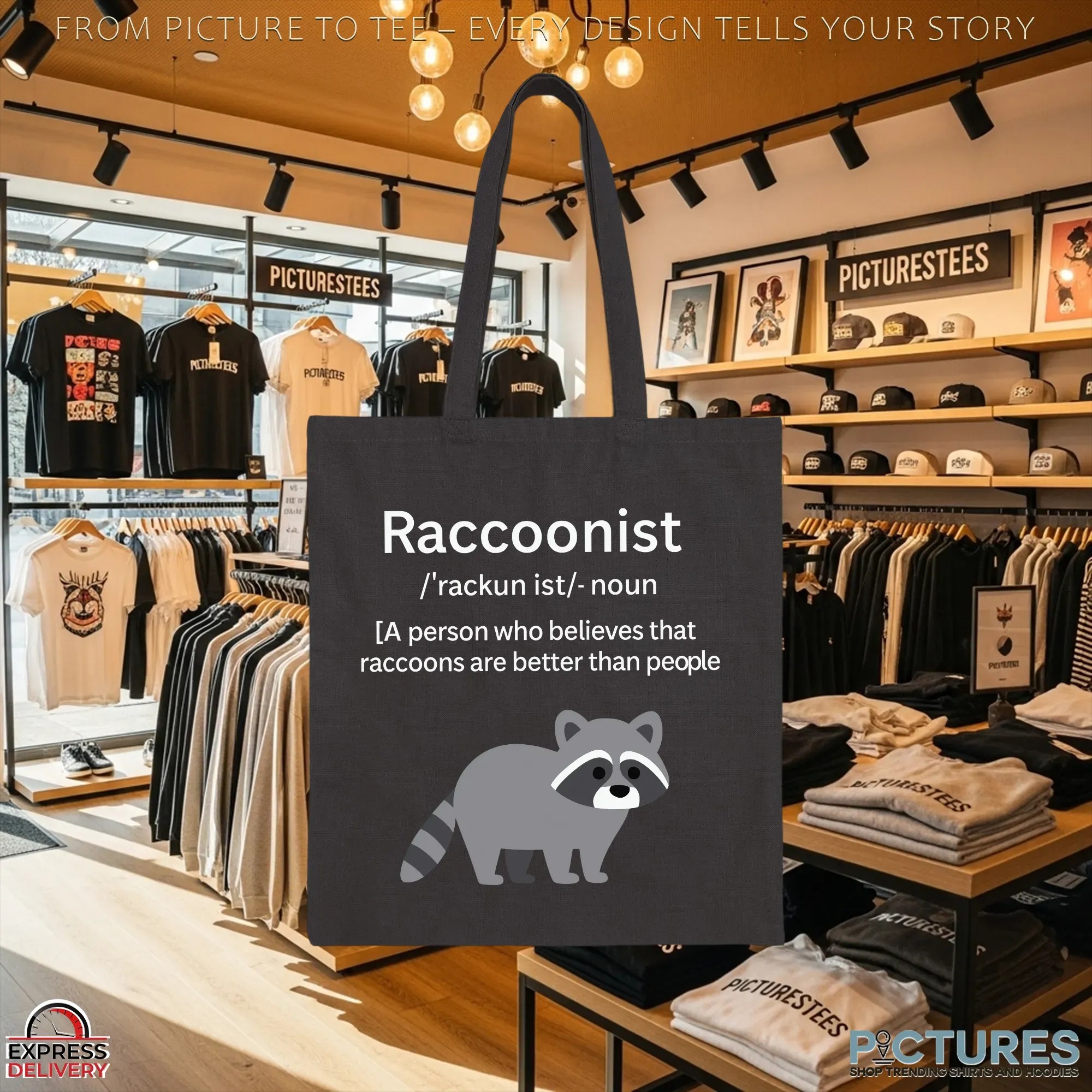 Raccoonist Noun A Person Who Believes That Raccoons Are Better Than People T Shirt