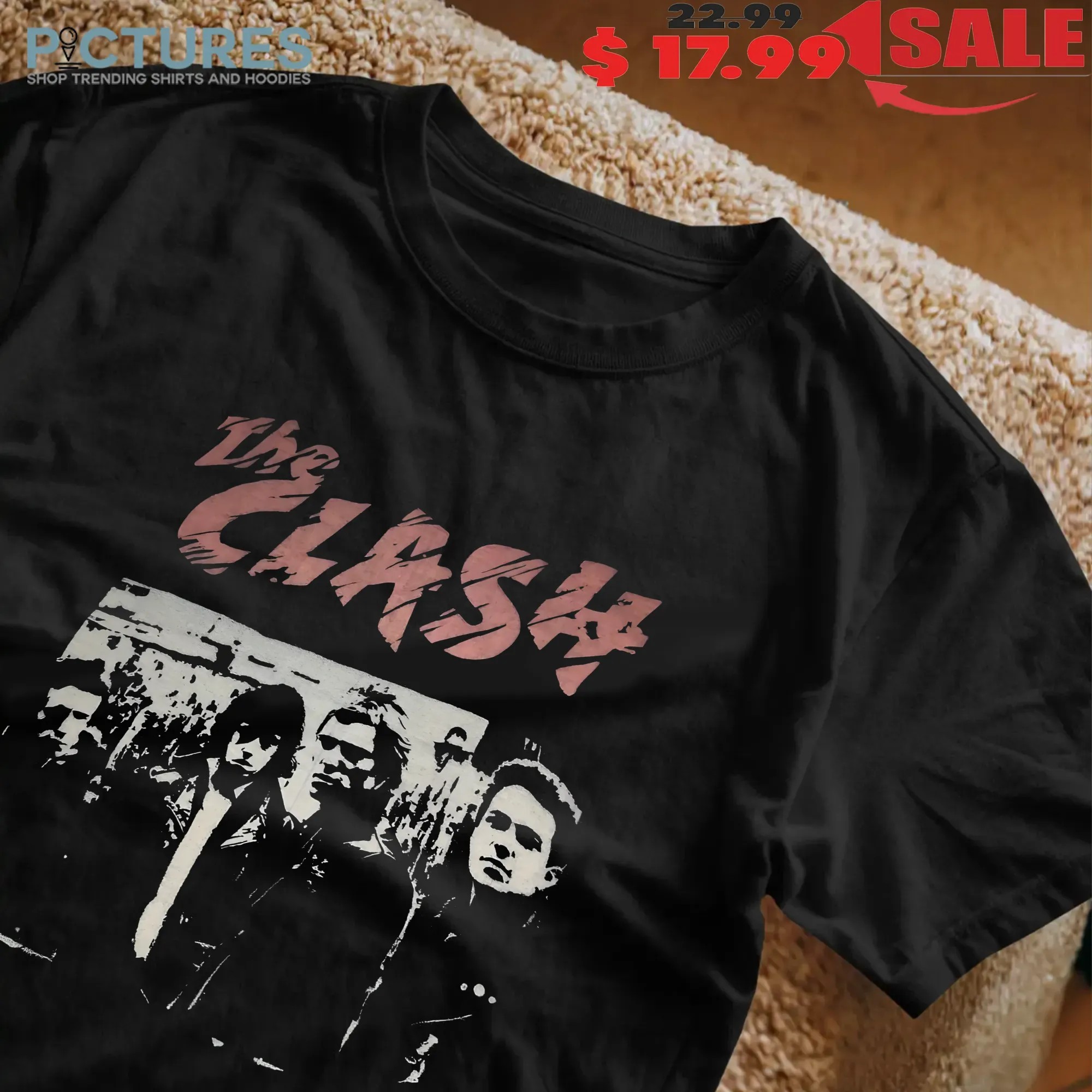 Rare! Vintage 80's Bootleg The Clash Punk Band Promo Tee
