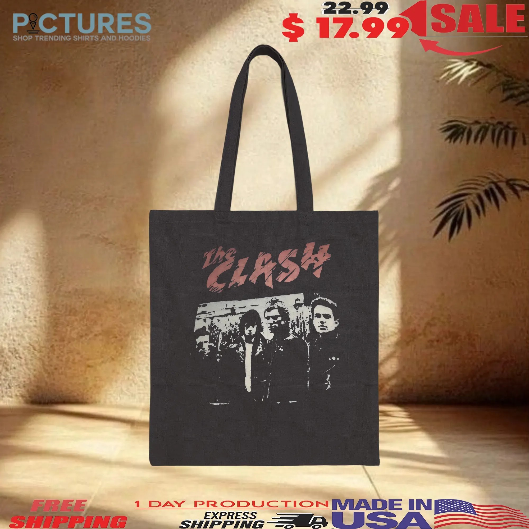 Rare! Vintage 80's Bootleg The Clash Punk Band Promo Tee