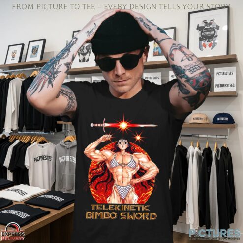 Rebecca Kirby Telekinetic Bimbo Sword Anime Girl T Shirt