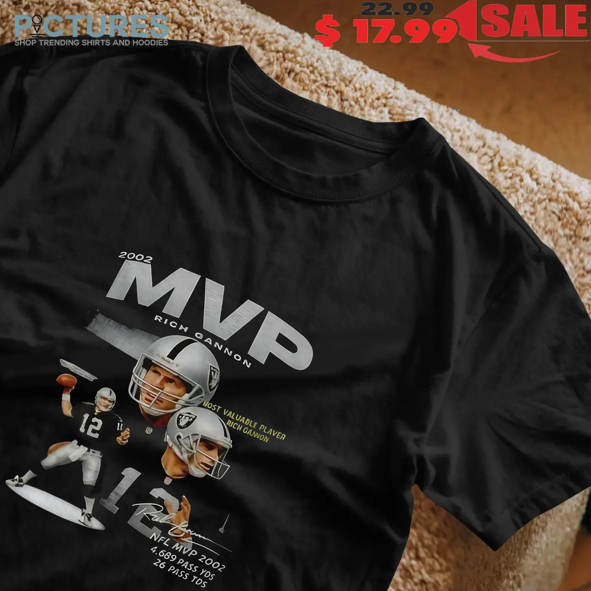 Rich Gannon Mvp 2002 Most Valuable Player Las Vegas Raiders Shirt