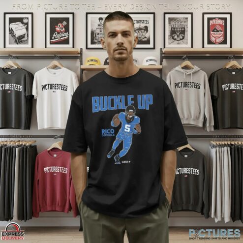 Rico Dowdle Carolina Panthers Buckle Up T Shirt