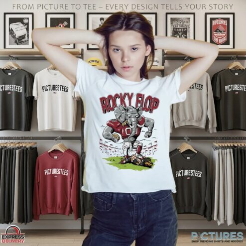 Rocky Flop Alabama Beat Tennessee Mascot Graphic T Shirt