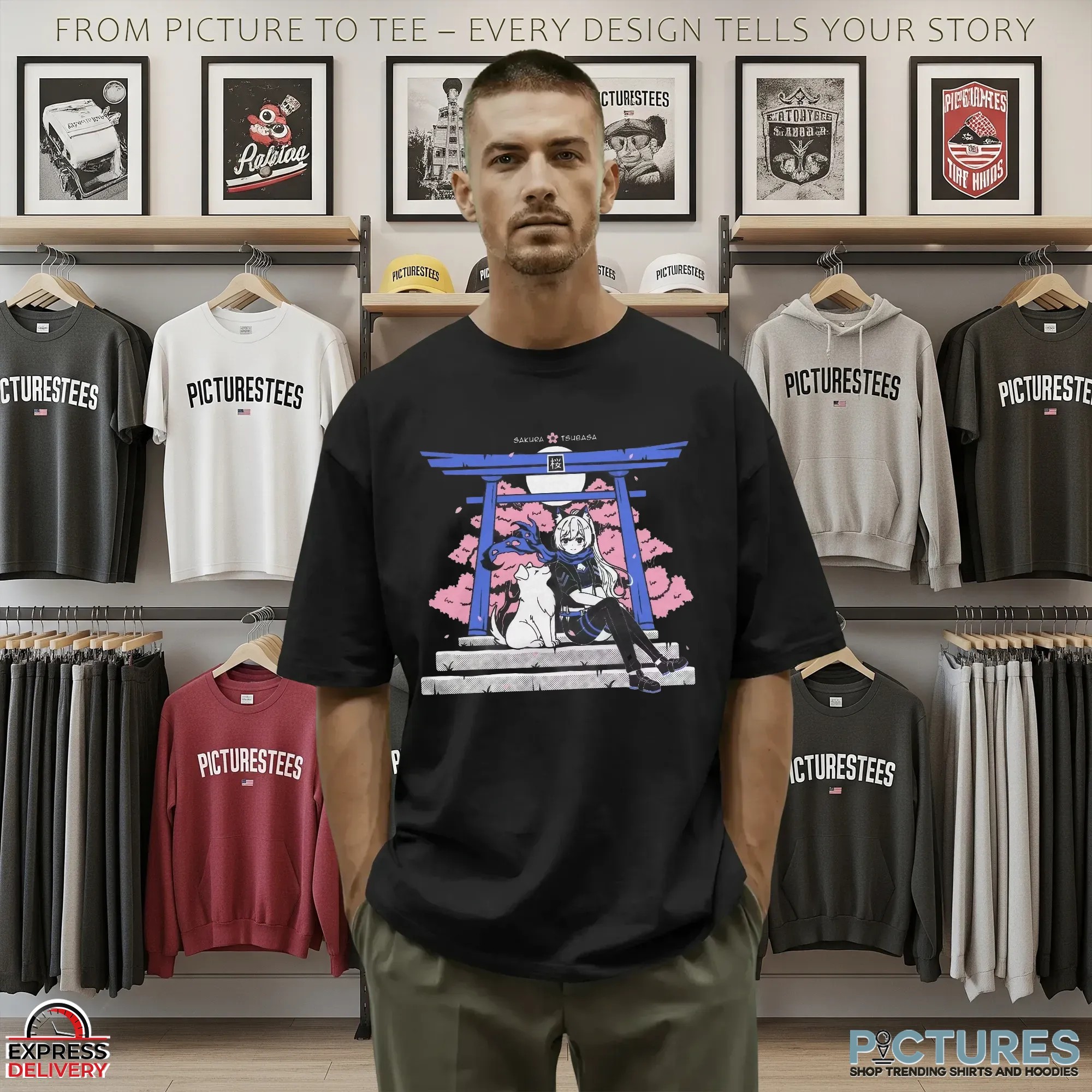 SAKURA TSUBASA BLOSSOM VIEWING T SHIRT