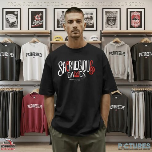 Sacrilegious Games Twoset World Tour 2025-26 Graphic T Shirt