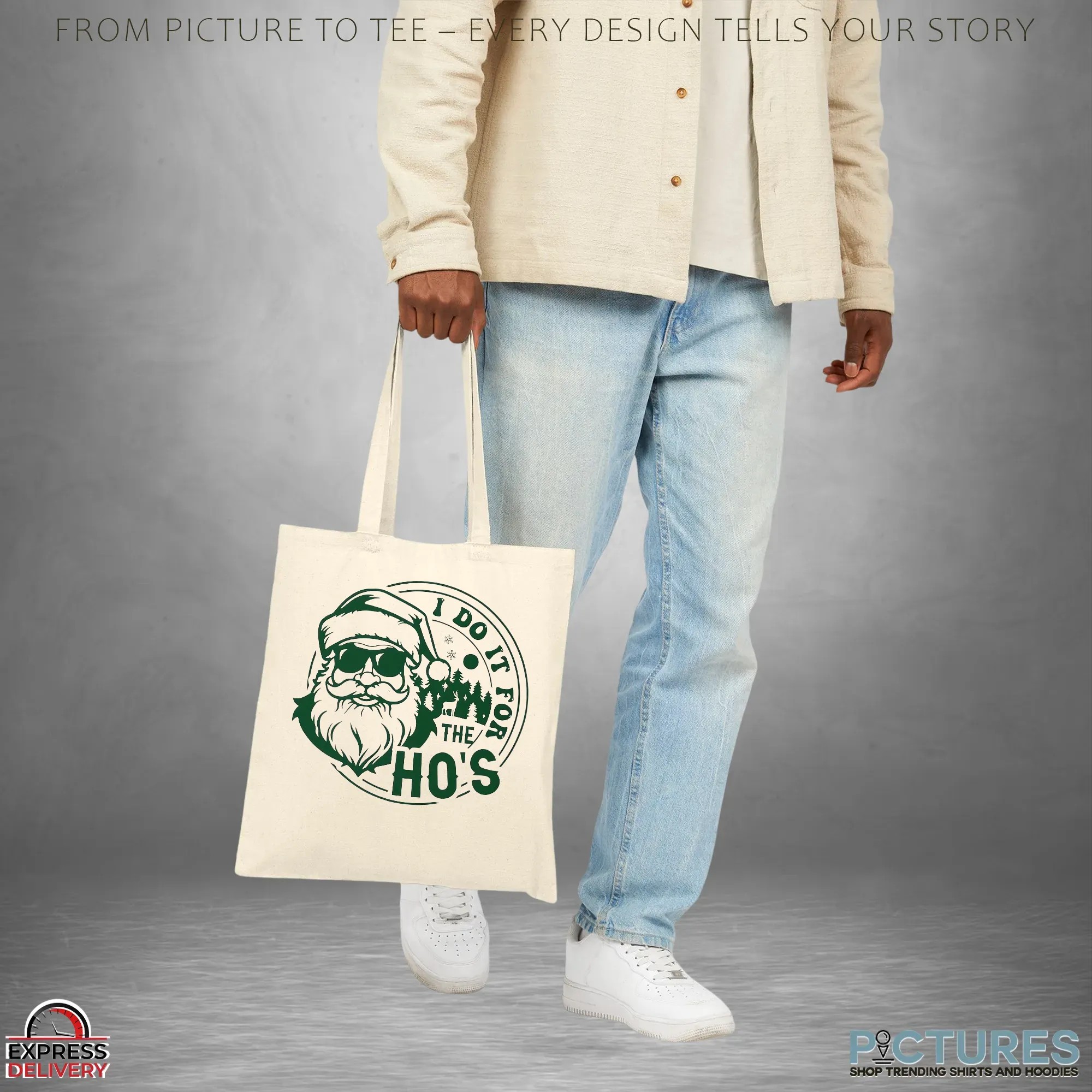 Santa Claus I Do It For The Ho's Merry Christmas T Shirt