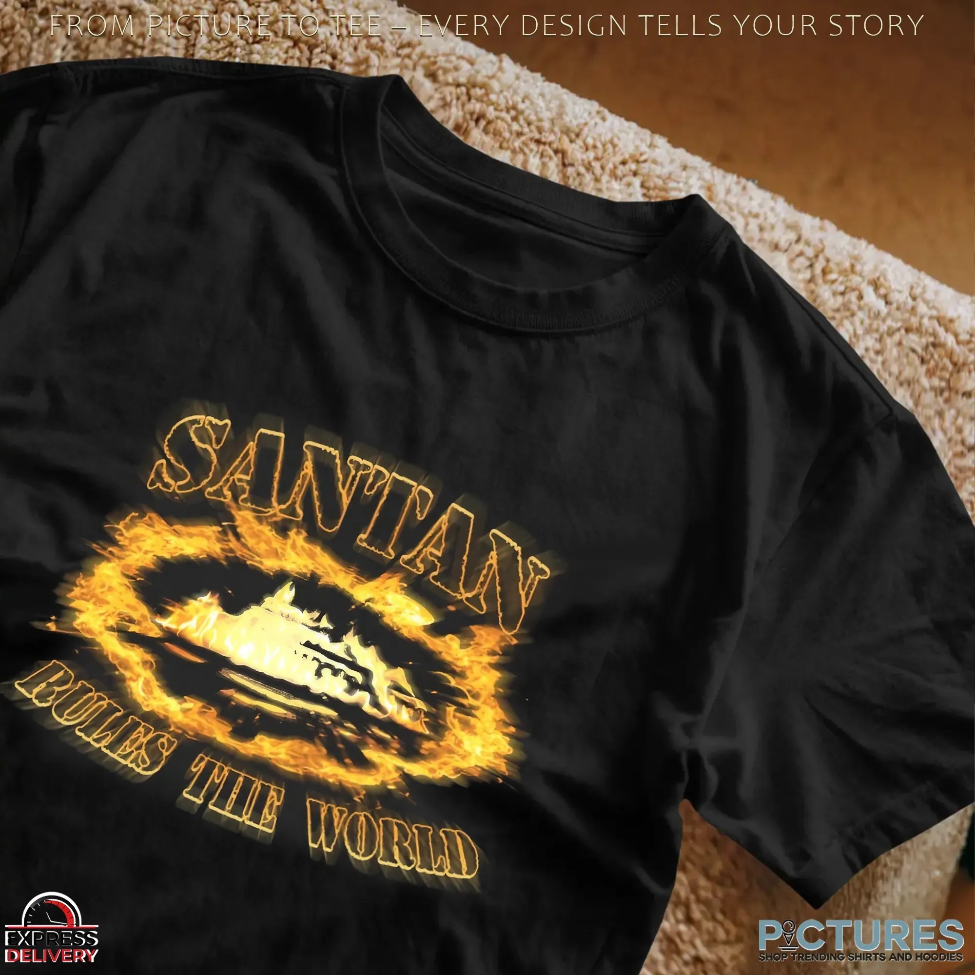 Santan Dave Alcatraz Corteiz Rules The World T Shirt Santan Dave Alcatraz Corteiz Rules The World T Shirt