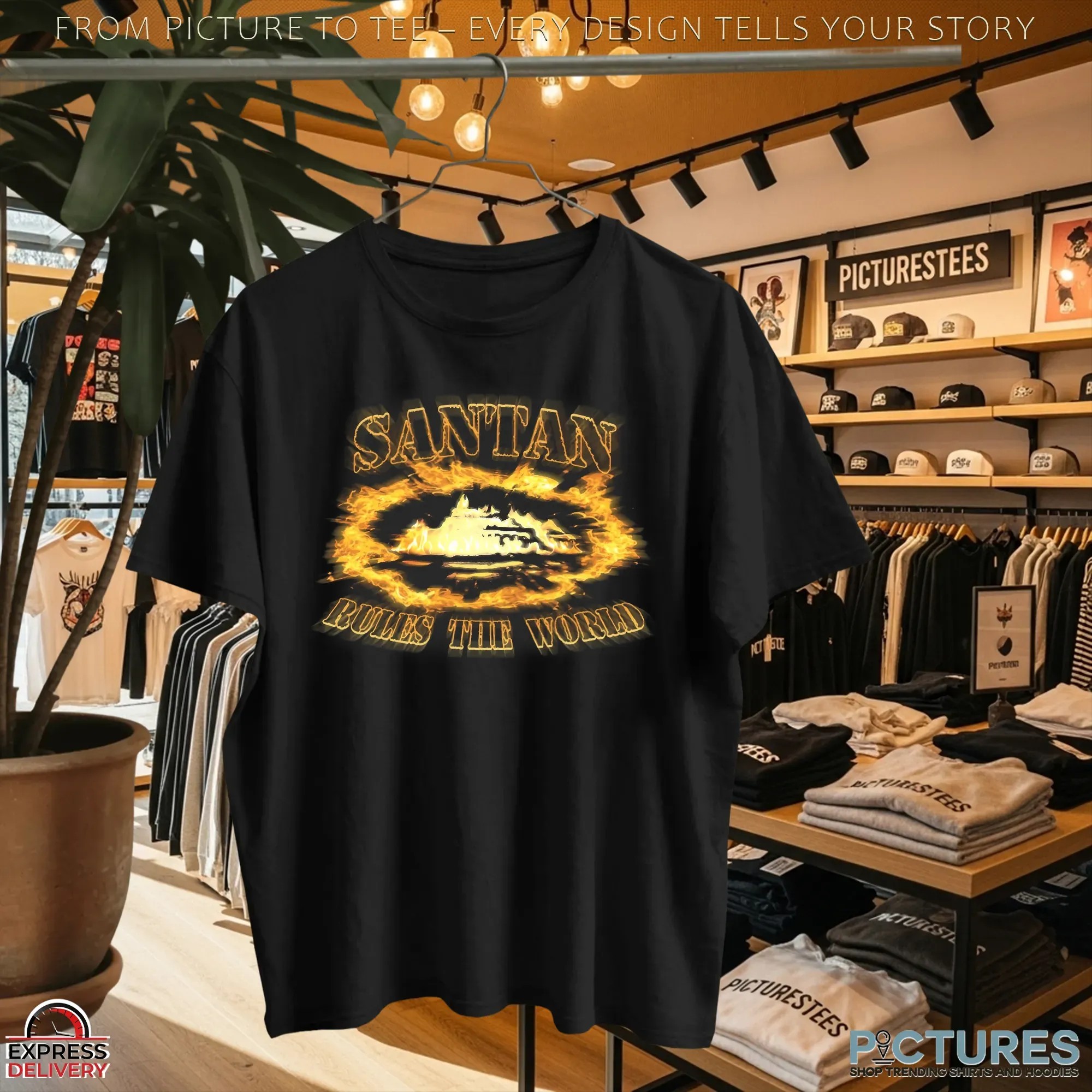 Santan Dave Alcatraz Corteiz Rules The World T Shirt Santan Dave Alcatraz Corteiz Rules The World T Shirt