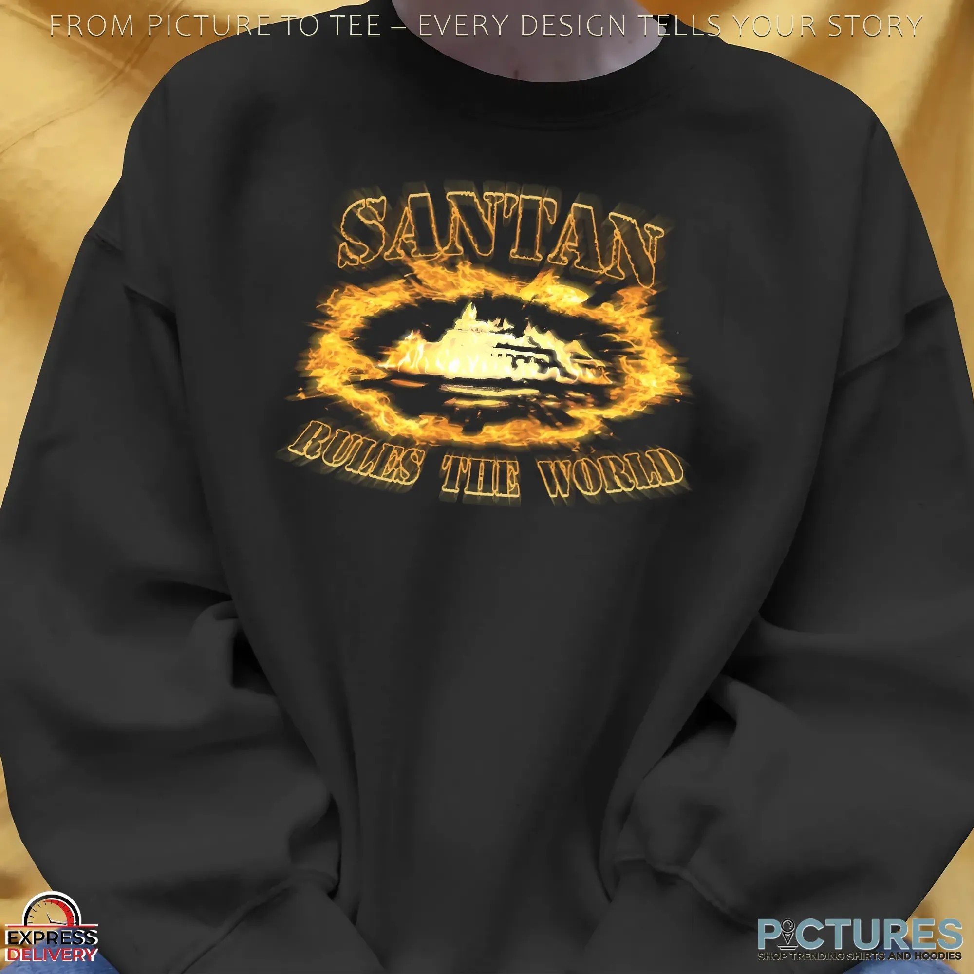 Santan Dave Alcatraz Corteiz Rules The World T Shirt Santan Dave Alcatraz Corteiz Rules The World T Shirt