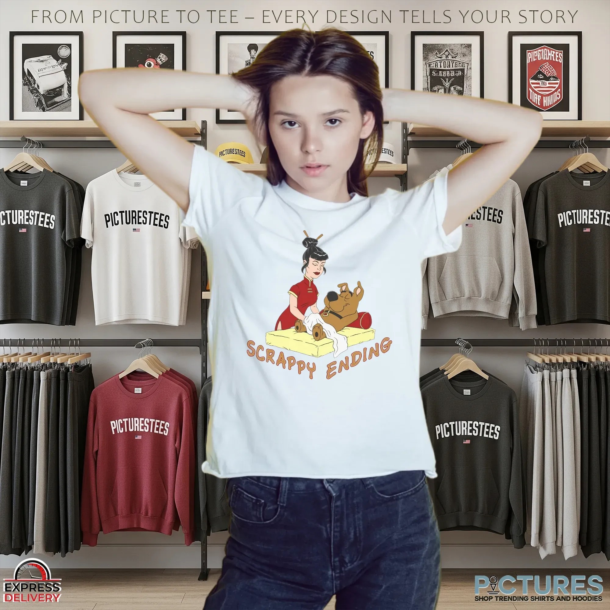 Scooby-Doo Scrappy Ending Massage Meme Parody T Shirt