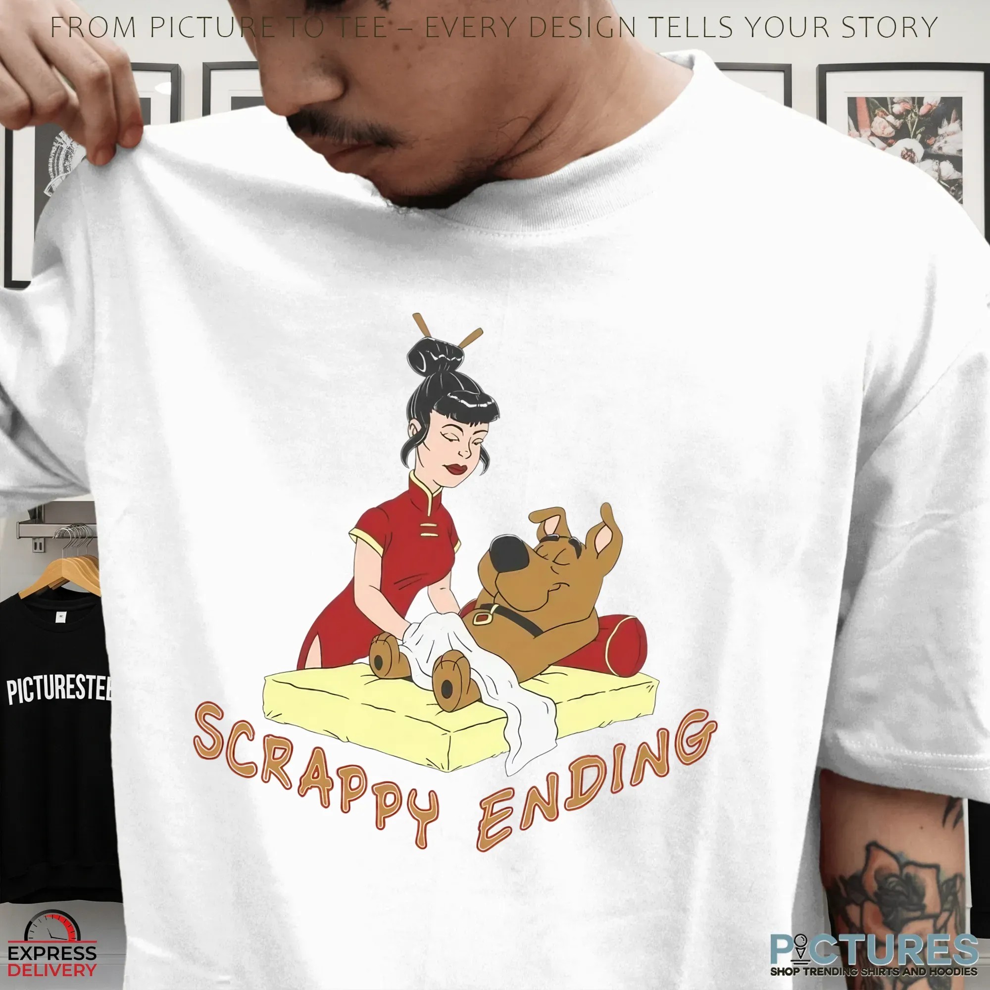 Scooby-Doo Scrappy Ending Massage Meme Parody T Shirt Scooby-Doo Scrappy Ending Massage Meme Parody T Shirt