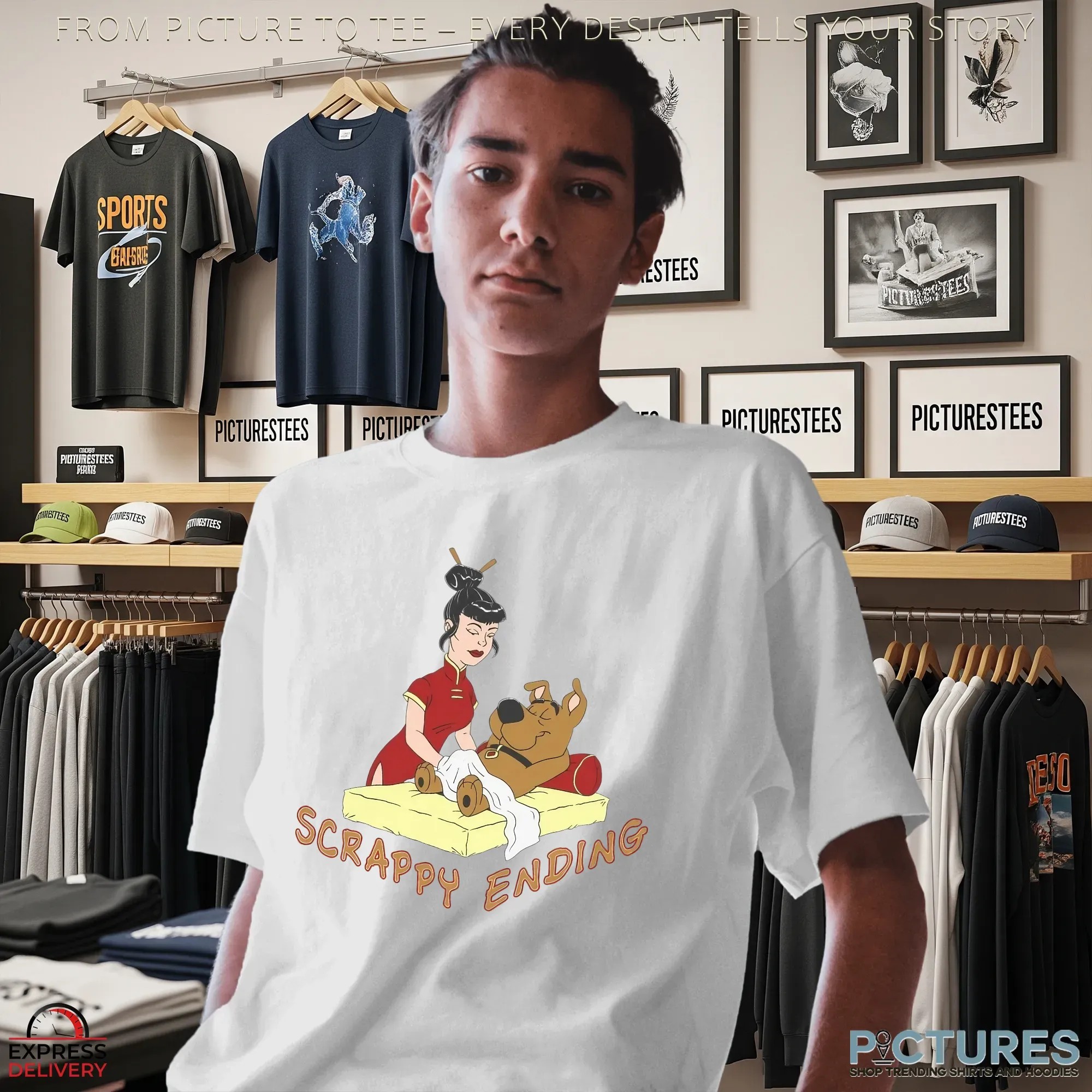 Scooby-Doo Scrappy Ending Massage Meme Parody T Shirt Scooby-Doo Scrappy Ending Massage Meme Parody T Shirt