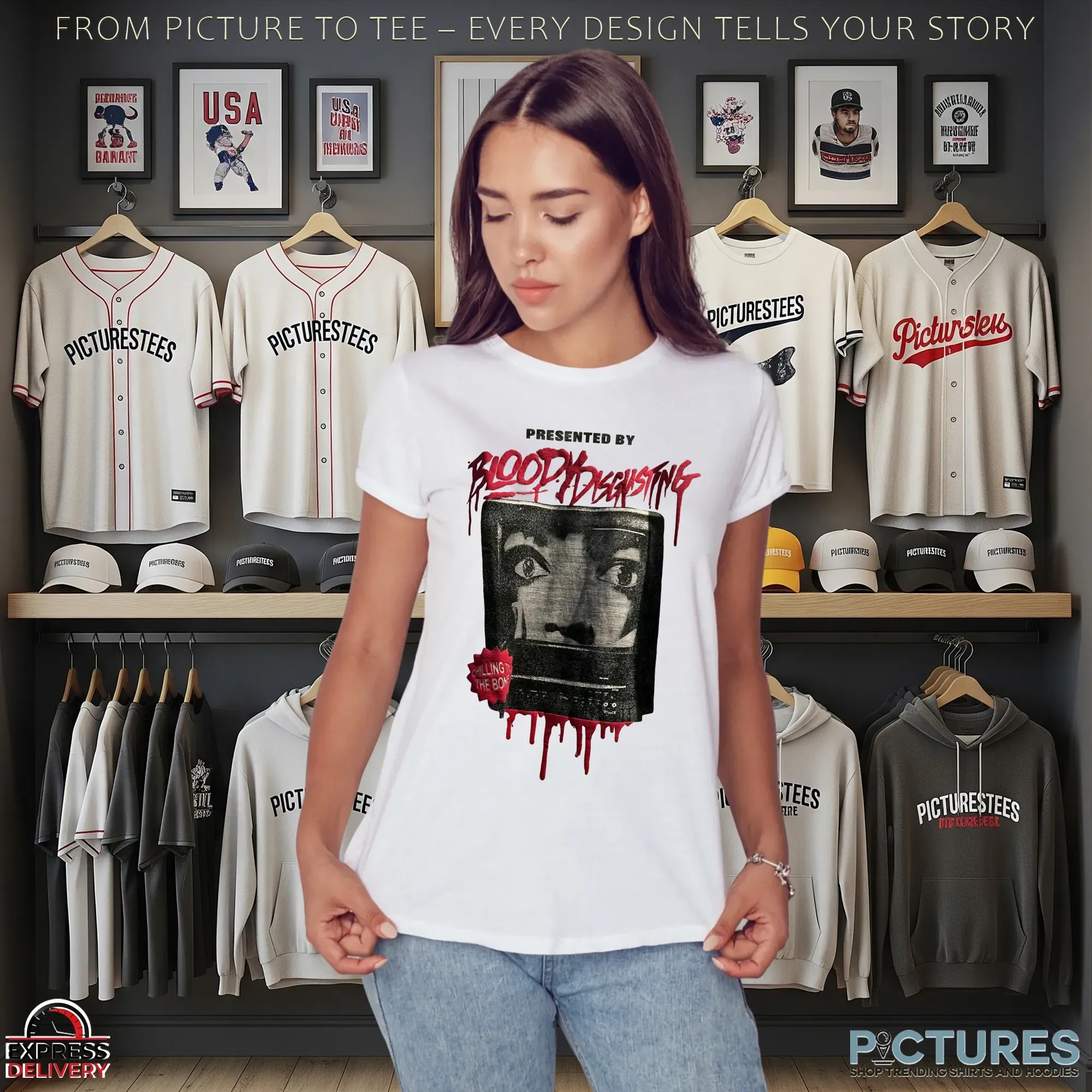Scream X Bloody Disgusting Horror Movies Halloween Double Sided T Shirt