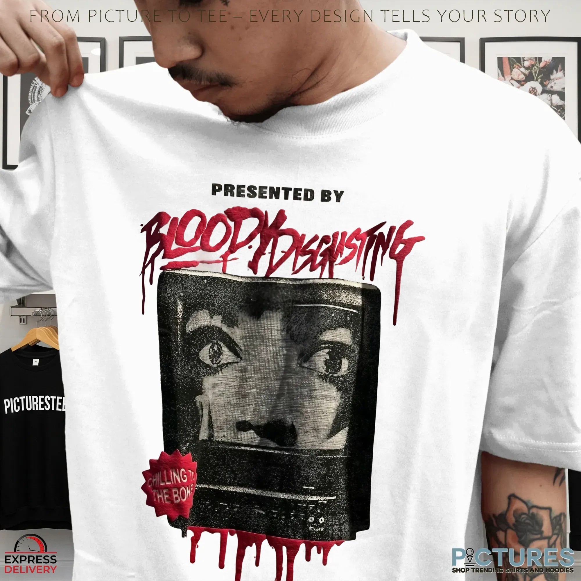 Scream X Bloody Disgusting Horror Movies Halloween Double Sided T Shirt