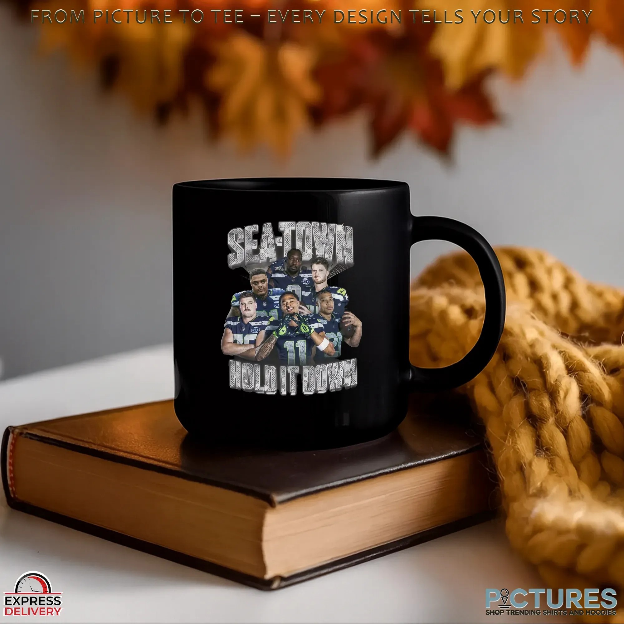 Seahawks Sea Town Hold It Down Blinged Out Bootleg T Shirt