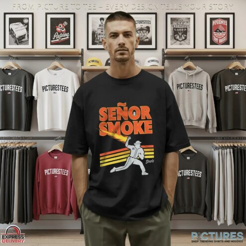 Sea!!le Mar!n3rs Merch Senor Smoke 75 T-Shirt
