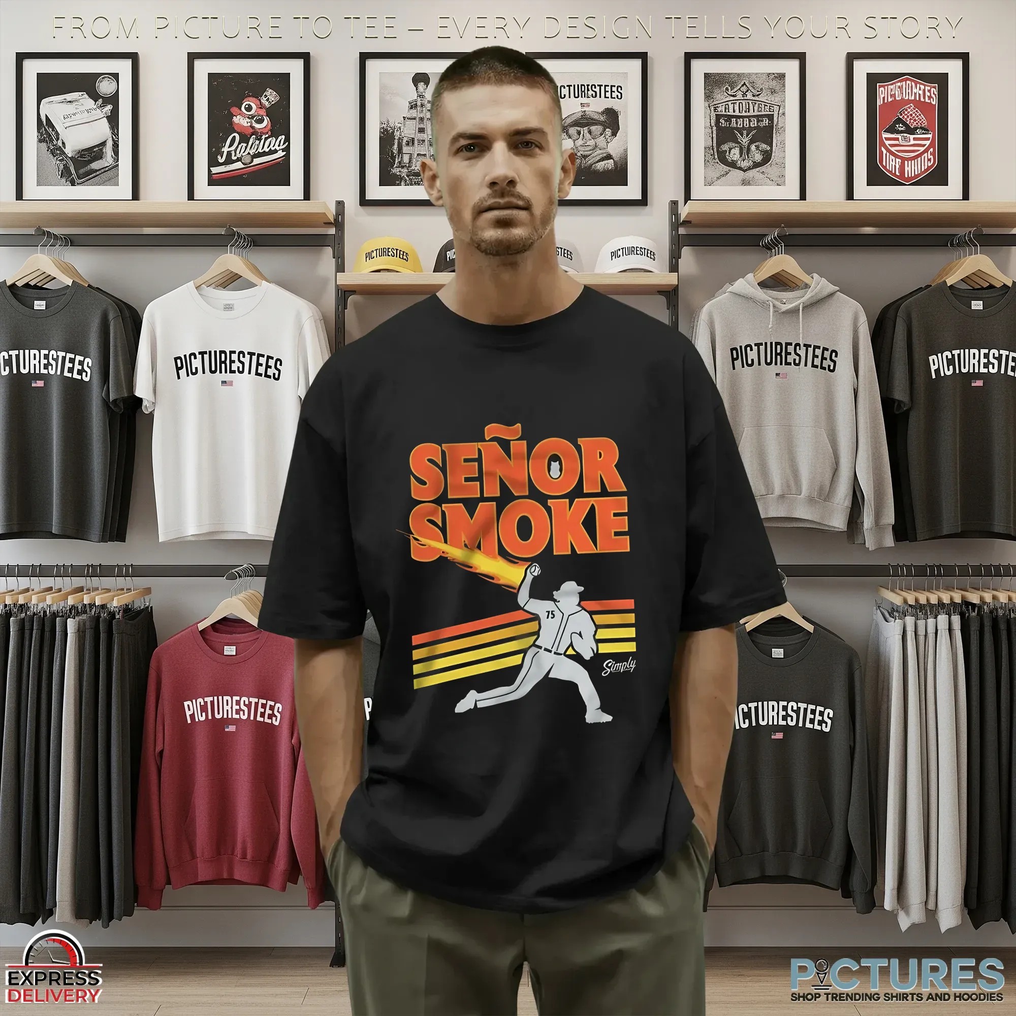 Sea!!le Mar!n3rs Merch Senor Smoke 75 T-Shirt