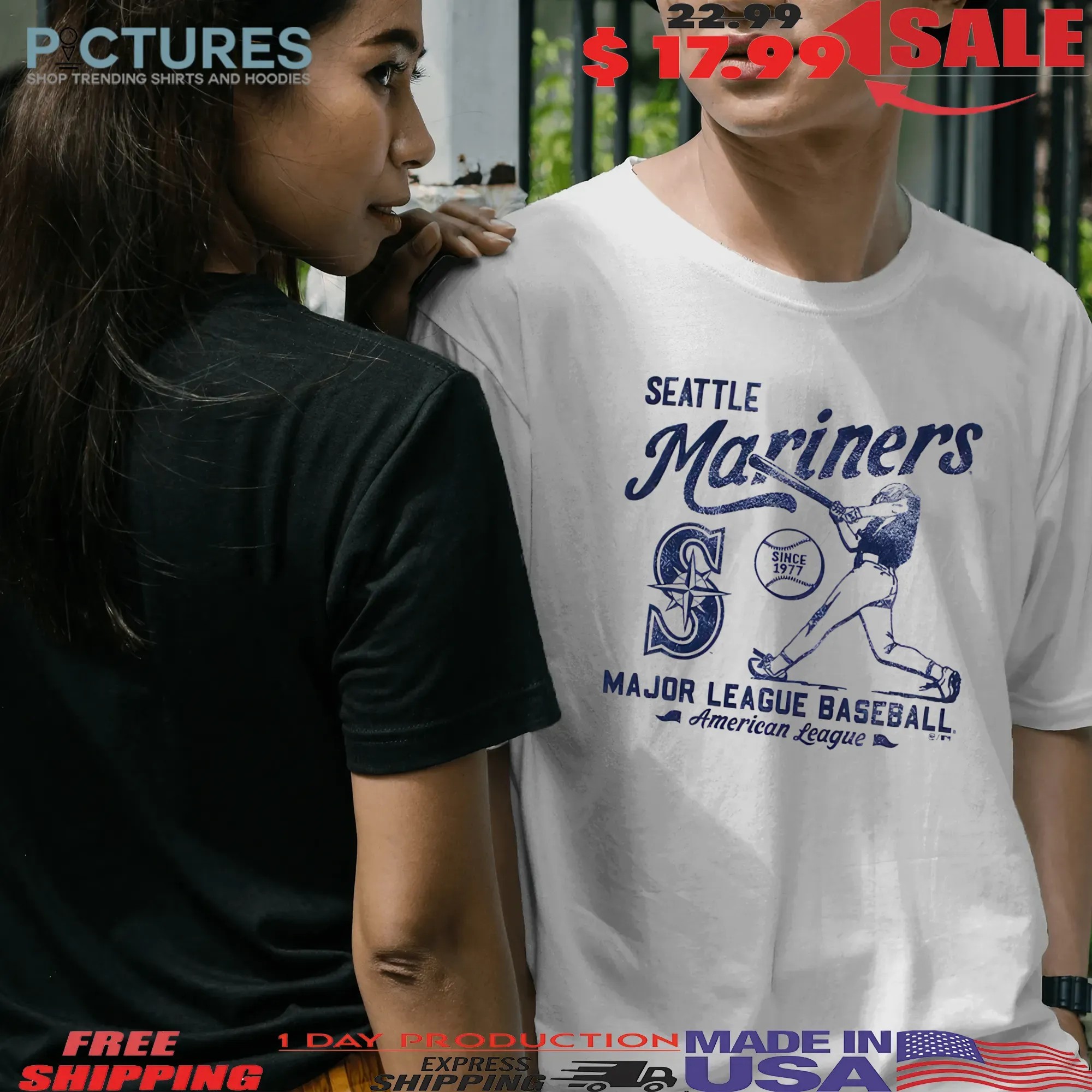 Seatt!e Mar!n3rs White Regional Foundation T-Shirt
