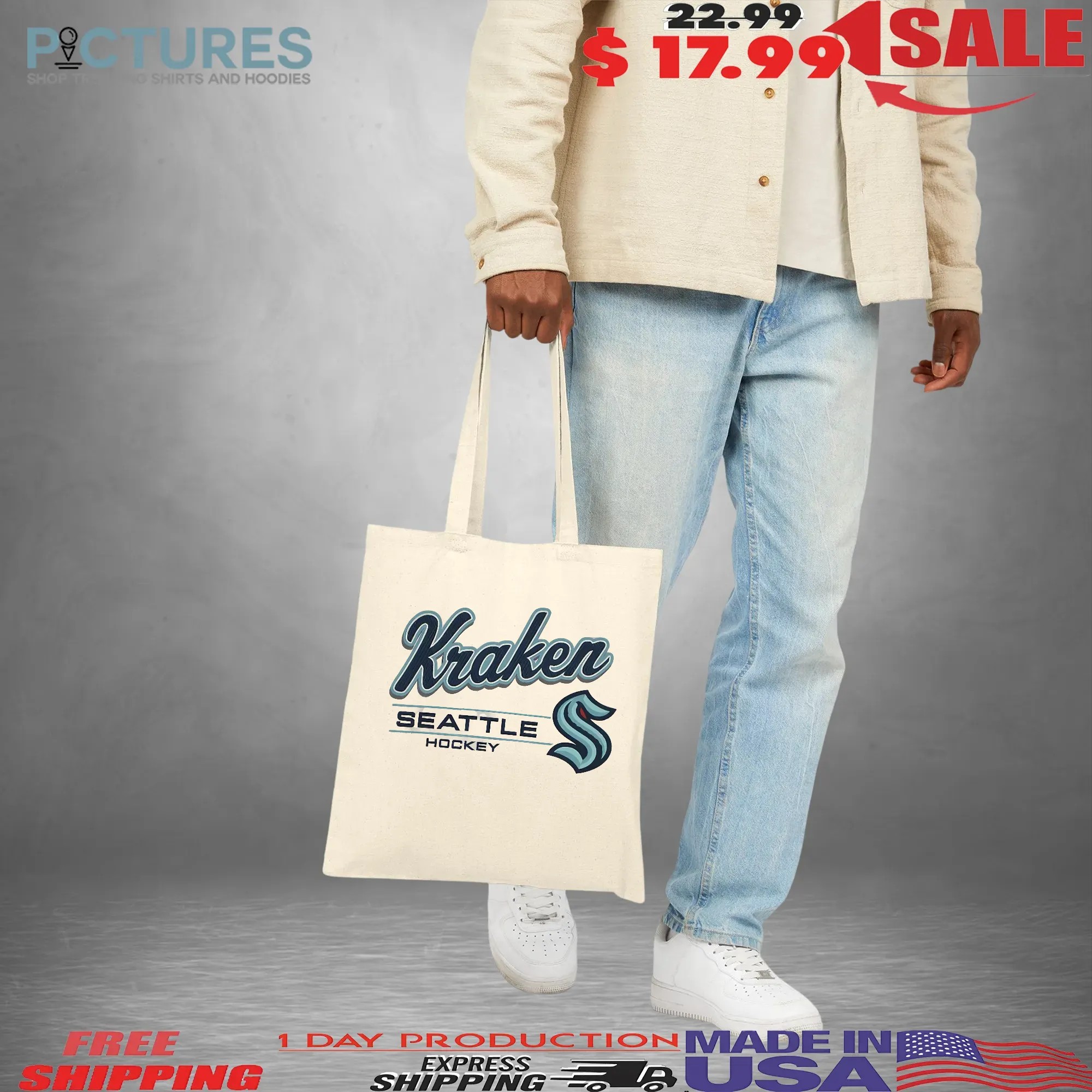 Seattle Kraken Relay Grey Empty Net T-Shirt Seattle Kraken Relay Grey Empty Net T-Shirt