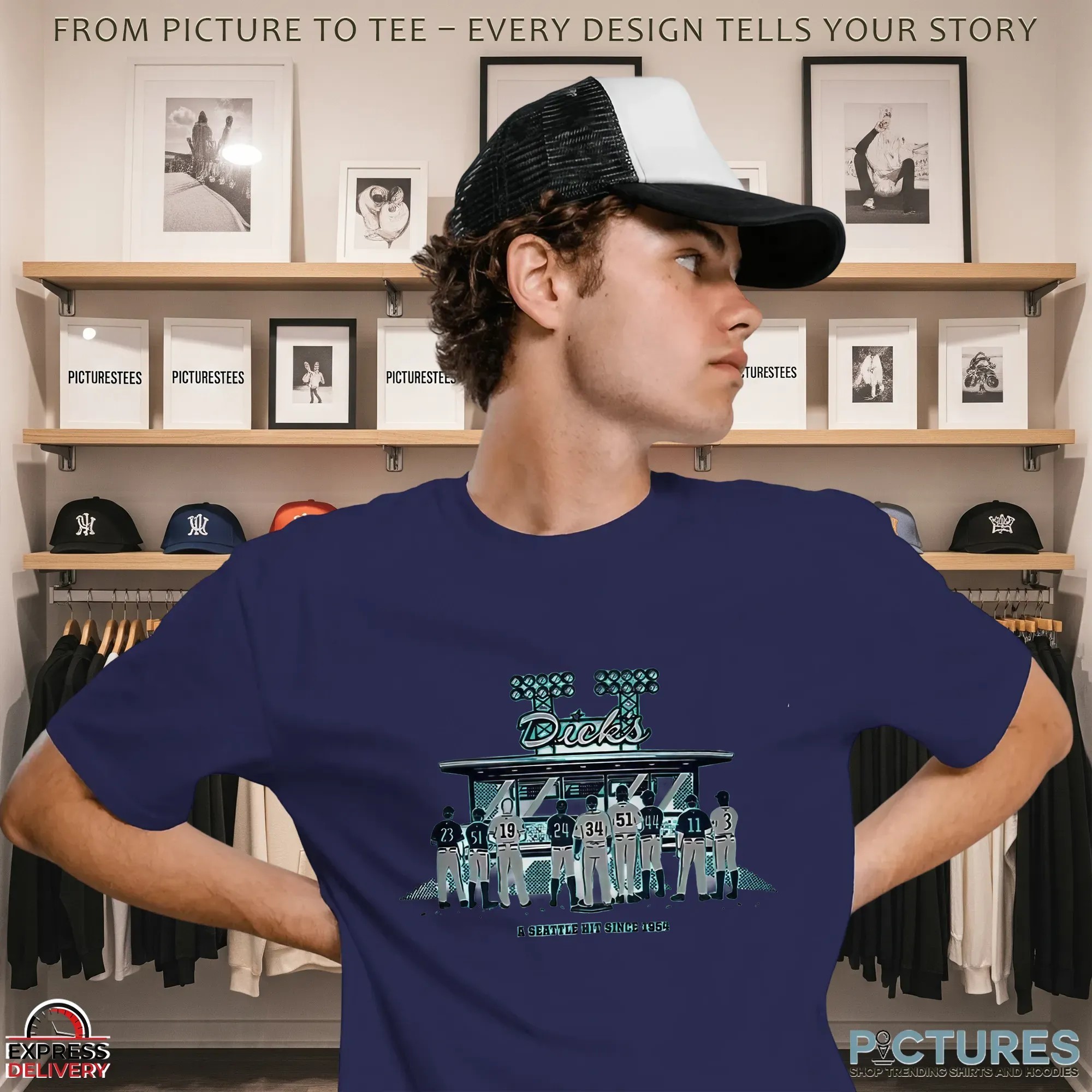 Seattle Mariners Dick Teal Legends A Seattle Hit Since 1954 T-shirts _xanh mint