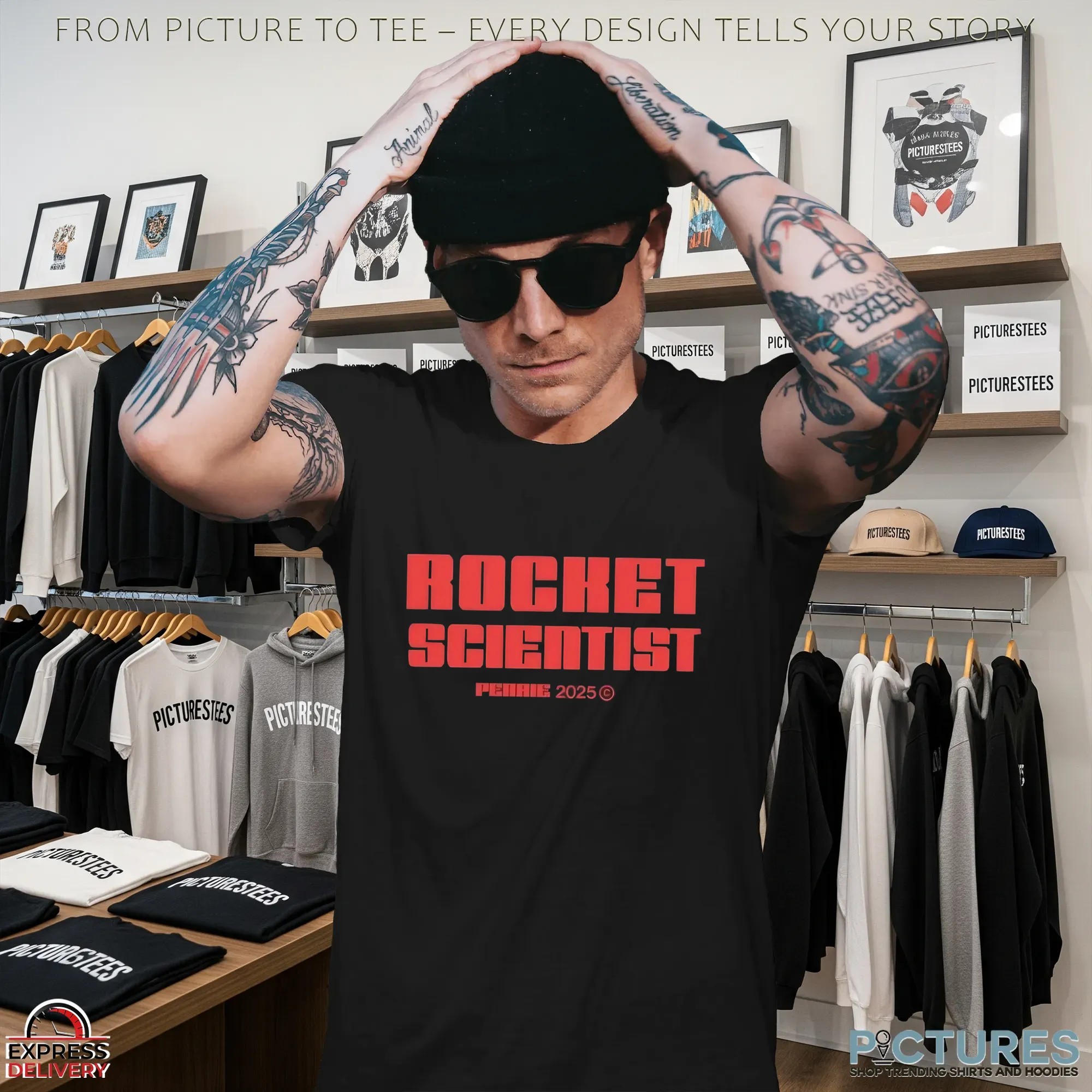 Seeing Sam wearing the Rocket scientist tshirt