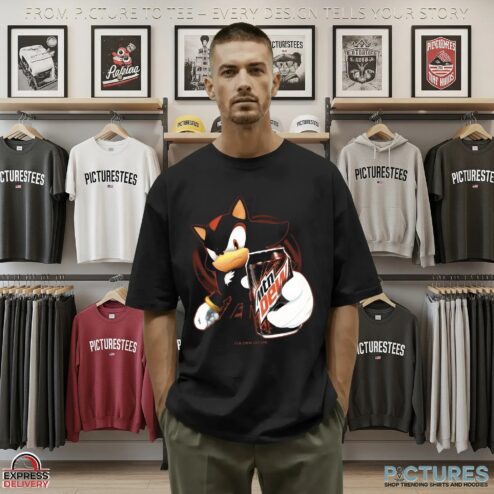 Shadow The Hedgehog Mountain Dew Energy Its Dew Or Die Sonic Mashup T Shirt
