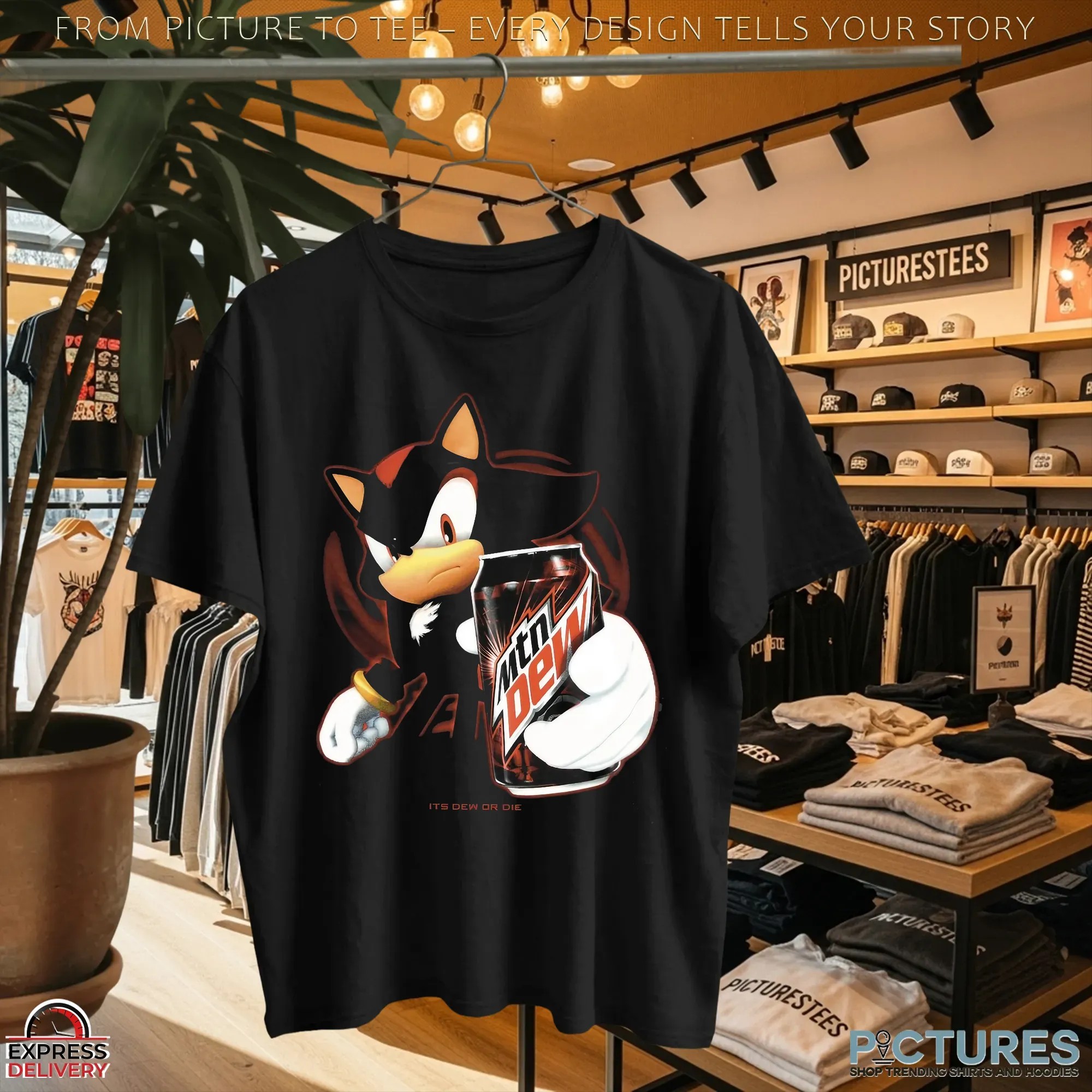 Shadow The Hedgehog Mountain Dew Energy Its Dew Or Die Sonic Mashup T Shirt Shadow The Hedgehog Mountain Dew Energy Its Dew Or Die Sonic Mashup T Shirt