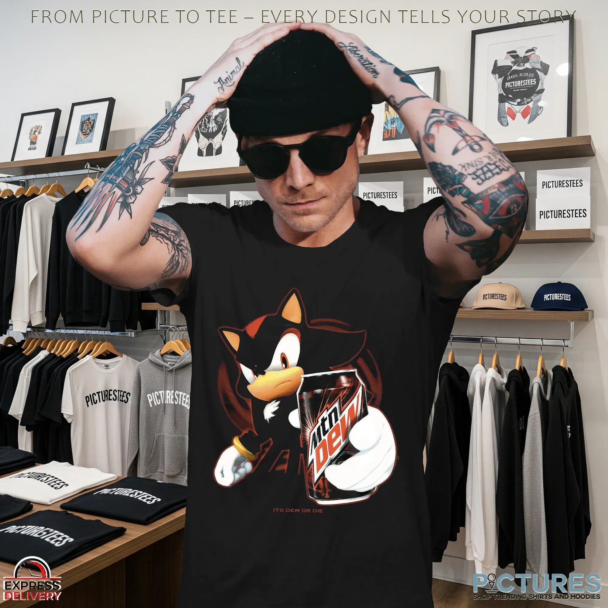 Shadow The Hedgehog Mountain Dew Energy Its Dew Or Die Sonic Mashup T Shirt Shadow The Hedgehog Mountain Dew Energy Its Dew Or Die Sonic Mashup T Shirt