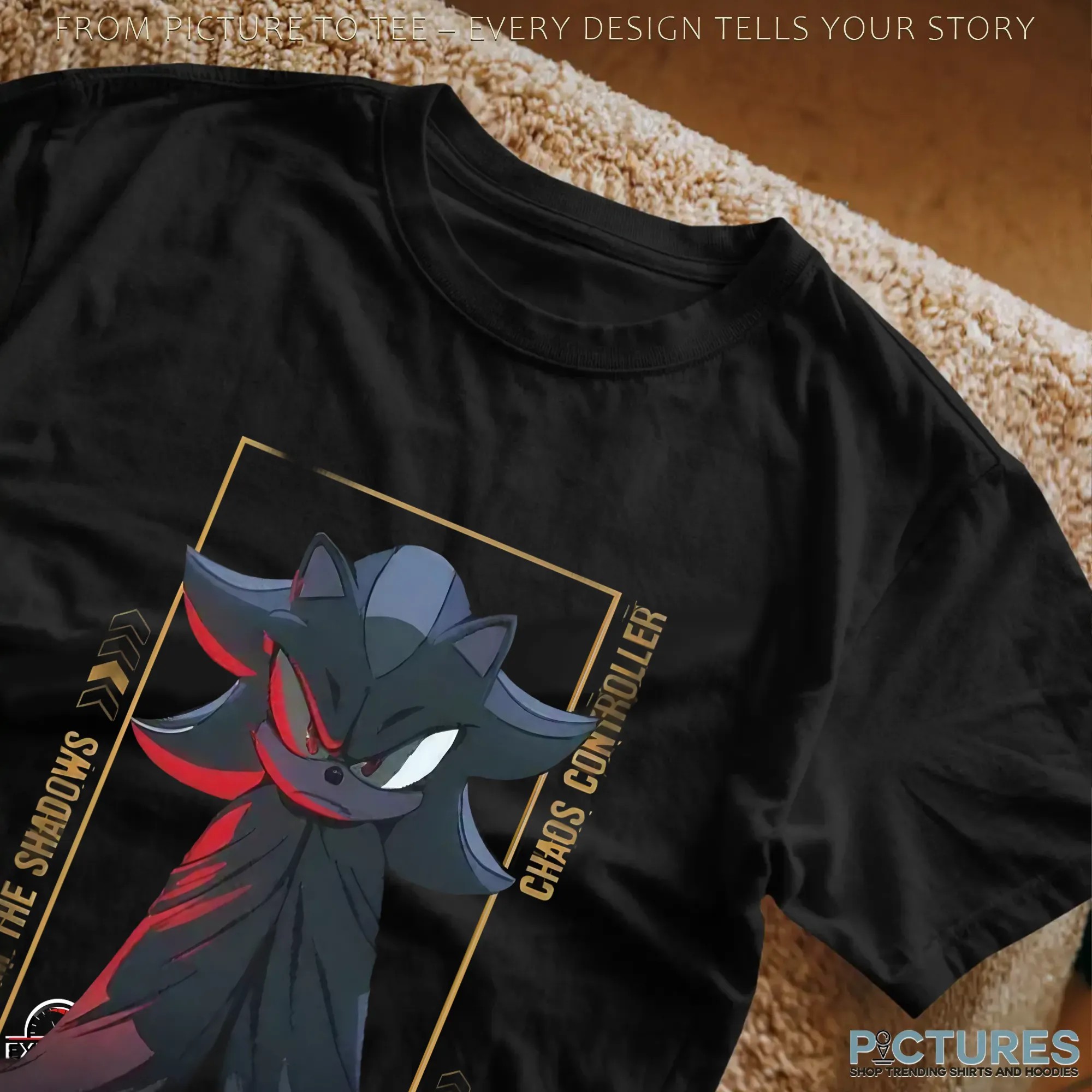 Shadow The Hedgehog x Batman From The Shadows Chaos Controller Mashup T Shirt