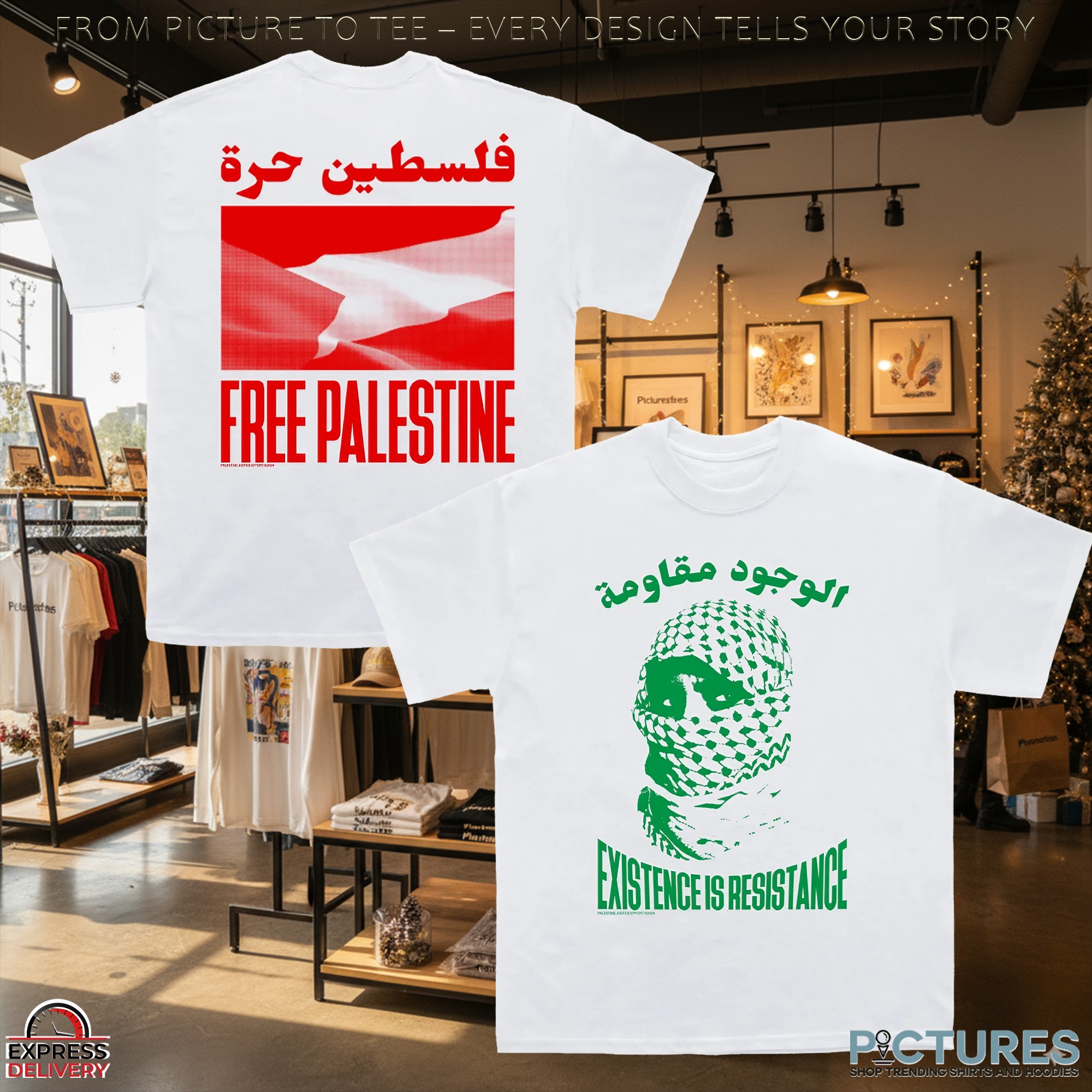 Shelovesmeechie And DJ Swamp Izzo Holding Free Palestine T Shirt