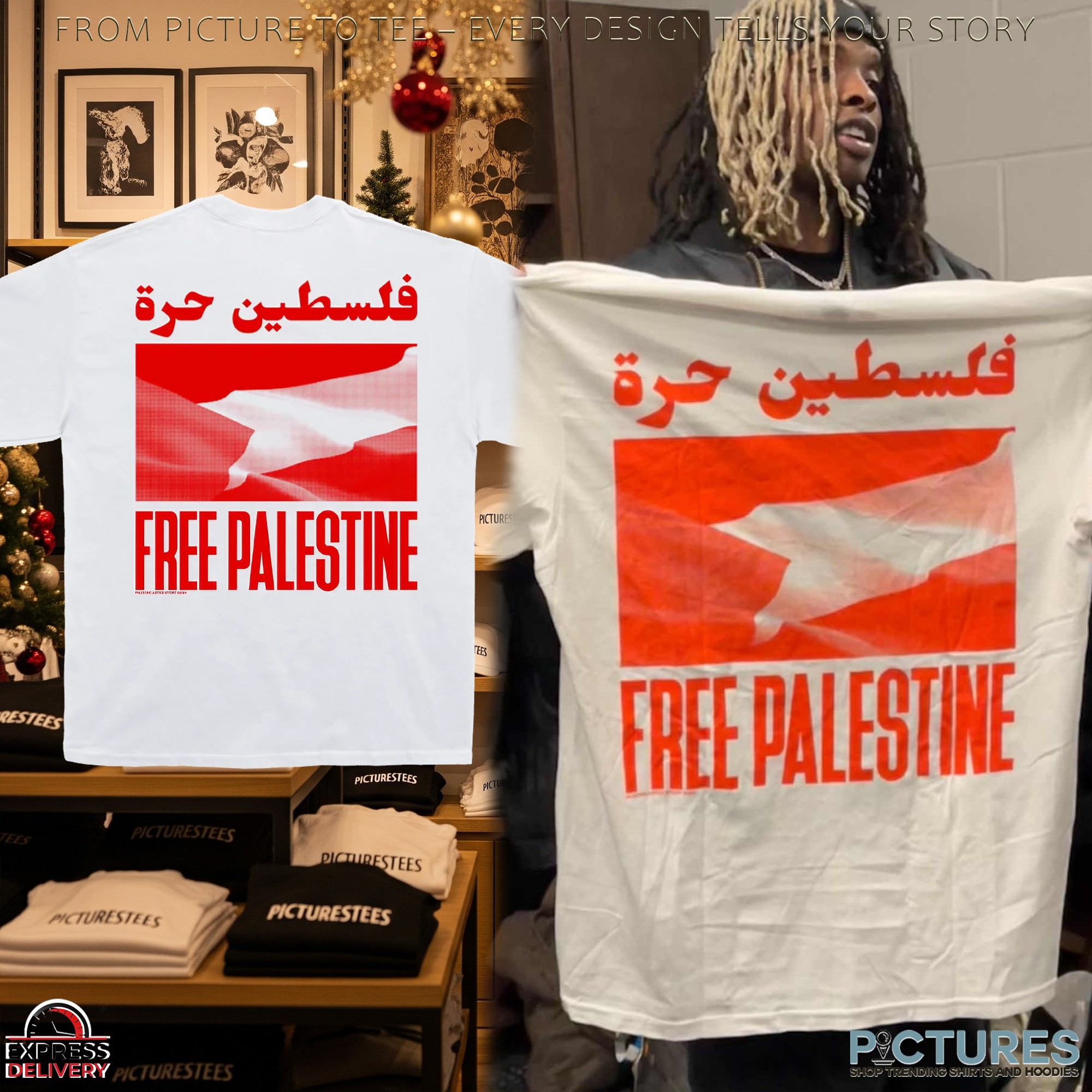 Shelovesmeechie And DJ Swamp Izzo Holding Free Palestine T Shirt Shelovesmeechie And DJ Swamp Izzo Holding Free Palestine T Shirt