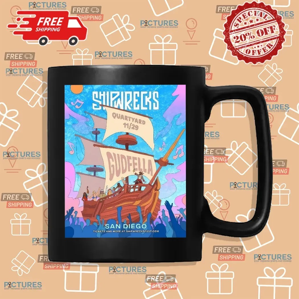 Shipwrecks Music Fest Quartyard in San Diego CA Nov 29 2025 T-Shirts Shipwrecks Music Fest Quartyard in San Diego CA Nov 29 2025 T-Shirts