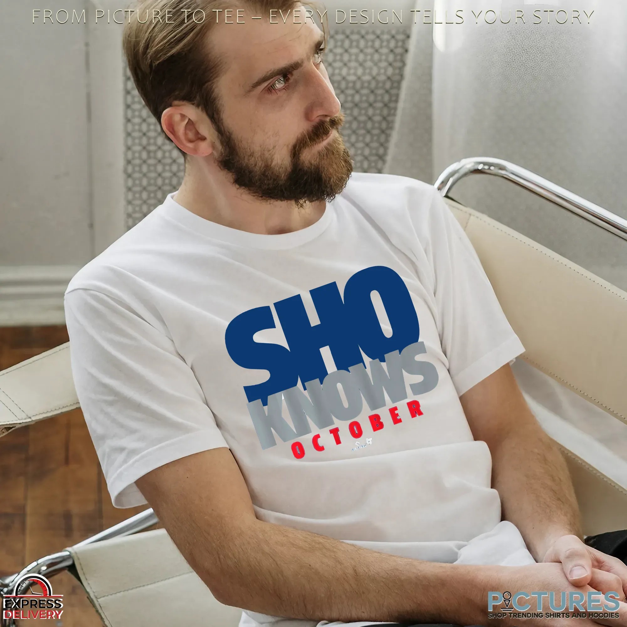 Shohei Ohtani Dodgers Sho Knows October T Shirt Shohei Ohtani Dodgers Sho Knows October T Shirt