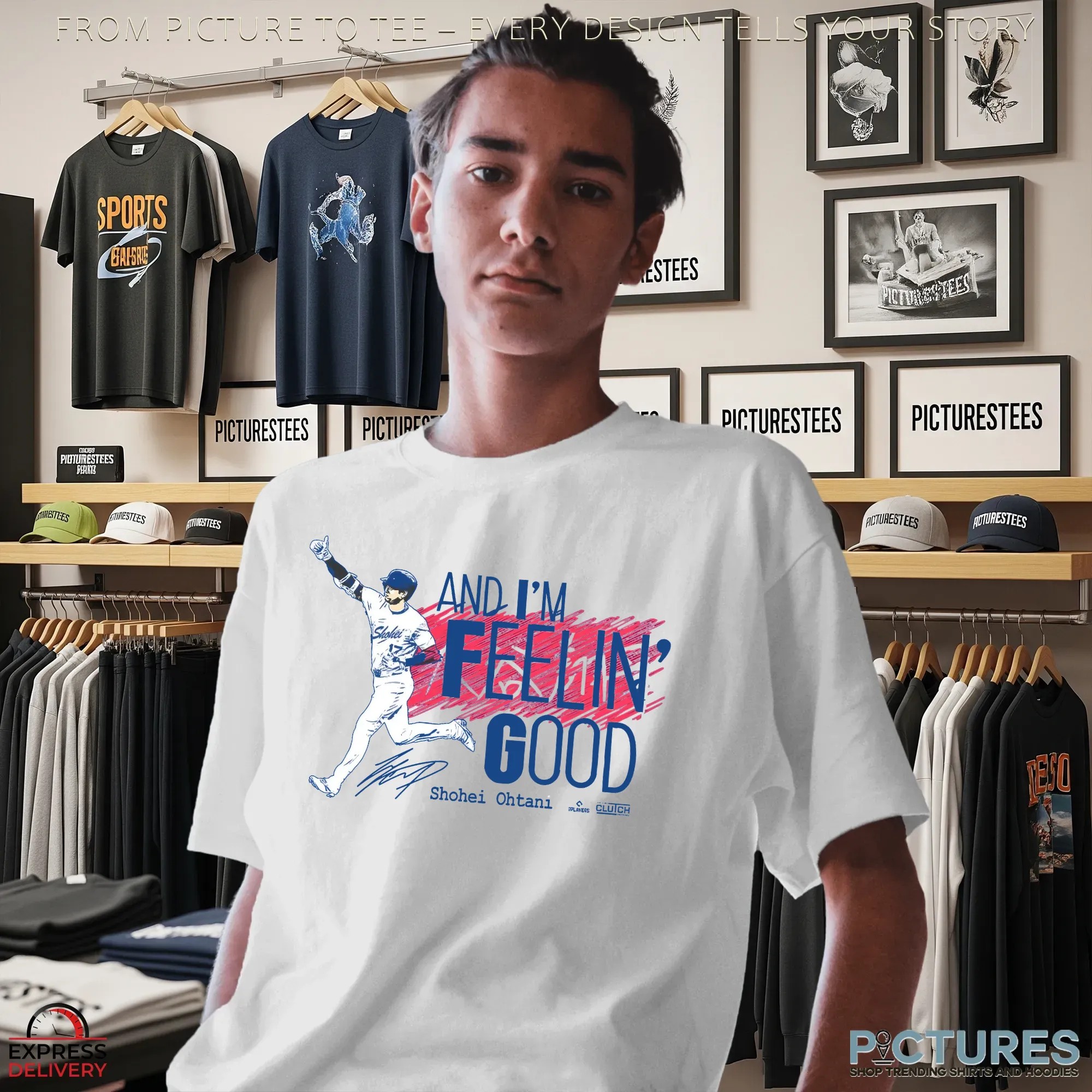 Shohei Ohtani Los Angeles Dodgers And I'm Feelin' Good Signature T Shirt