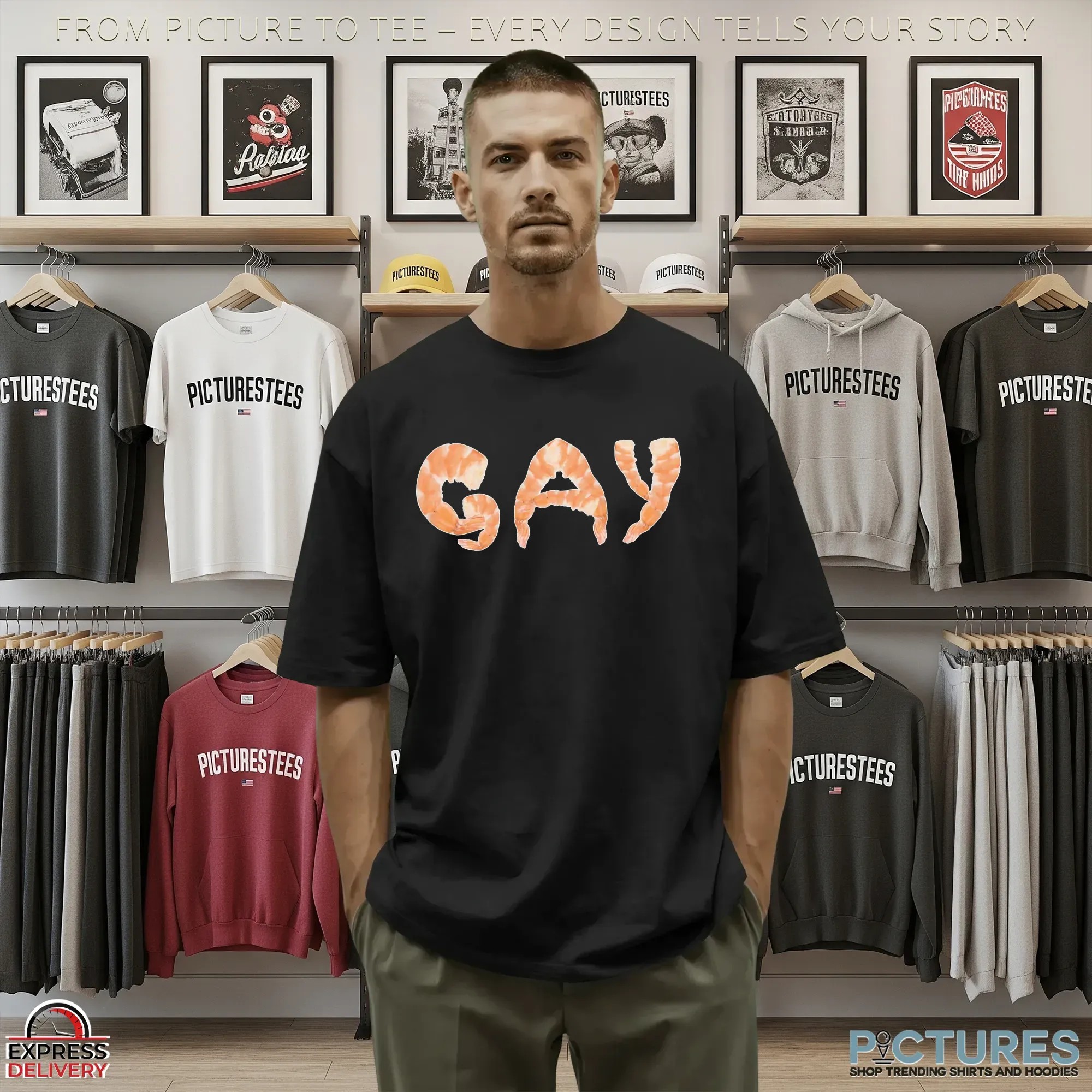 Shrimp Gay LGBT Meme T Shirt