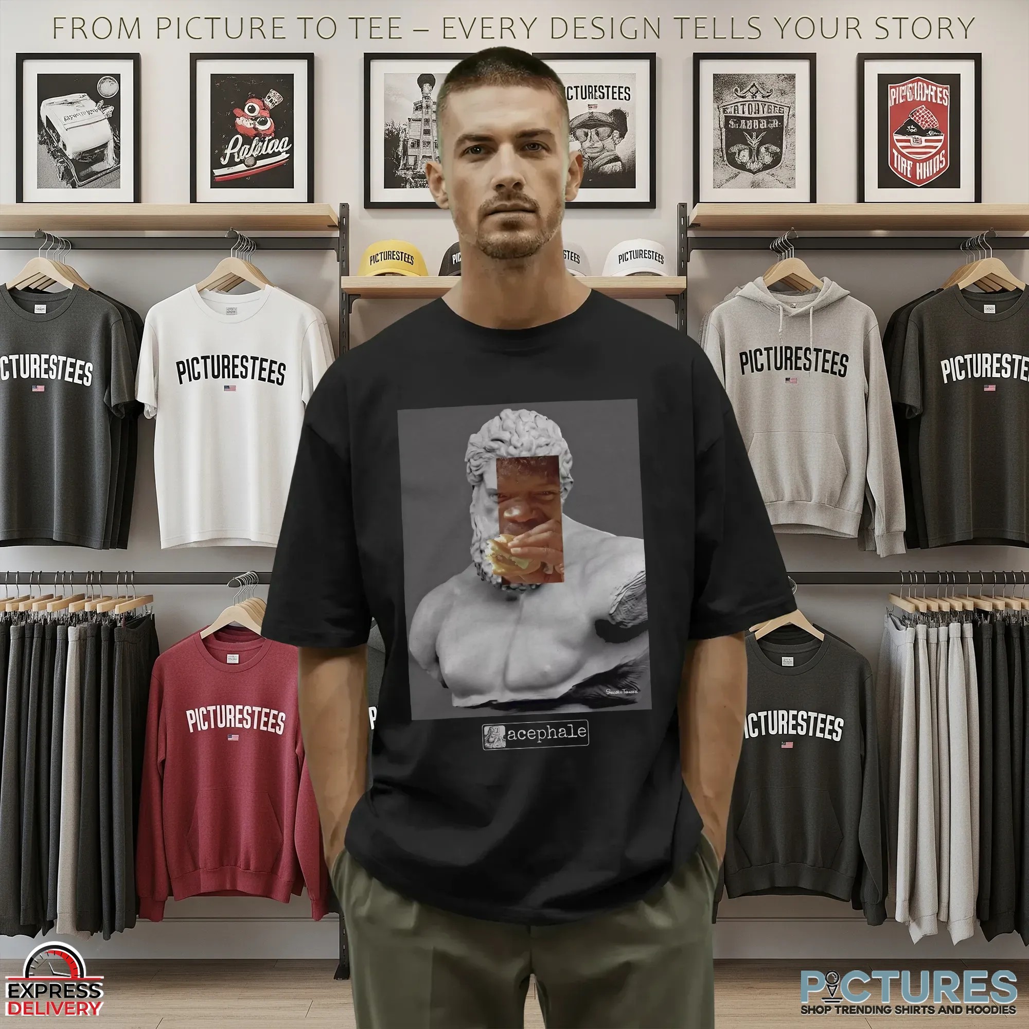 Shusaku Takaoka Greek Statue Burger Meme T Shirt