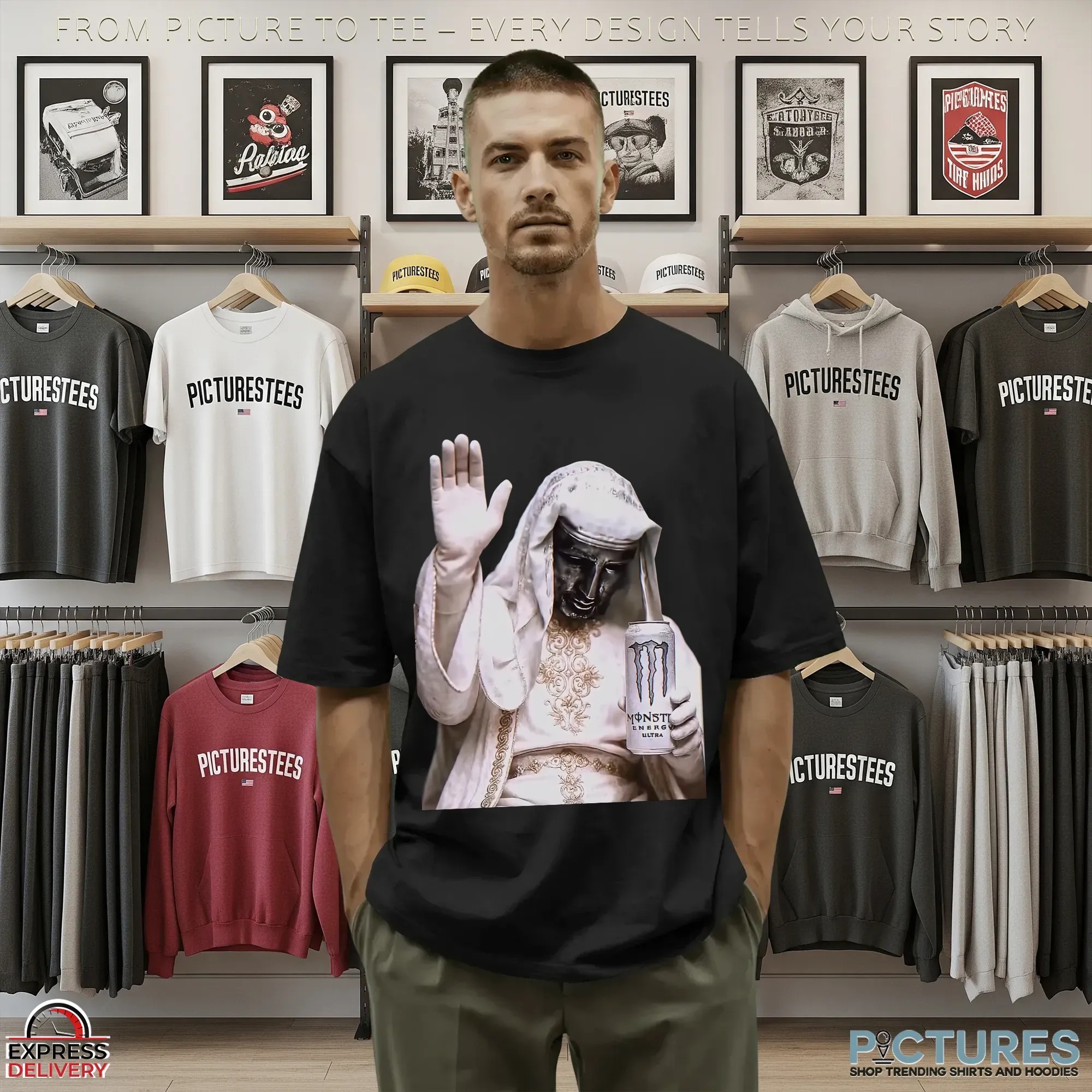 Silver Mask King Baldwin IV White Monster Ultra Energy Meme T Shirt