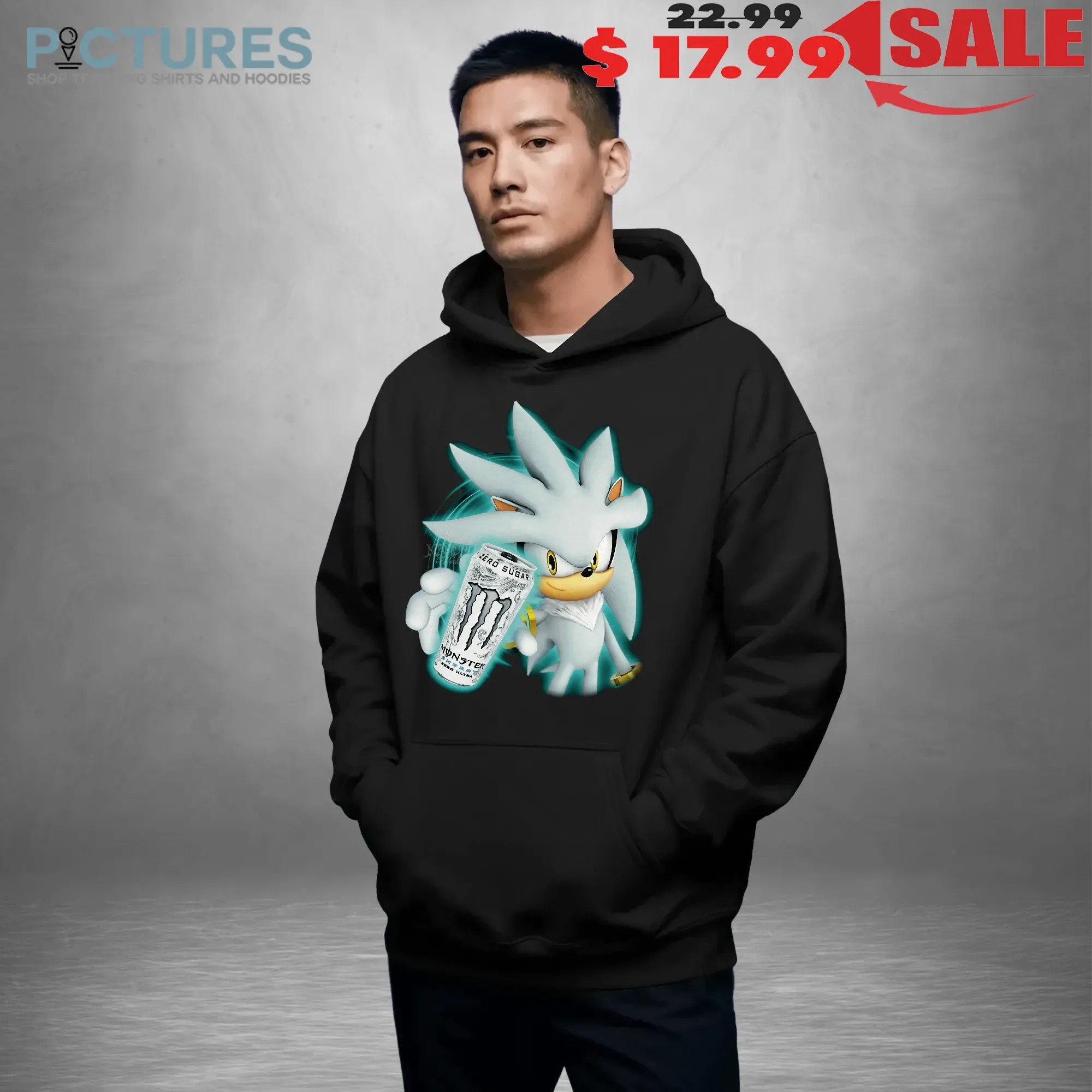 Silver The Hedgehog Energy Zero Ultra Drink Fuel The Future T Shirt