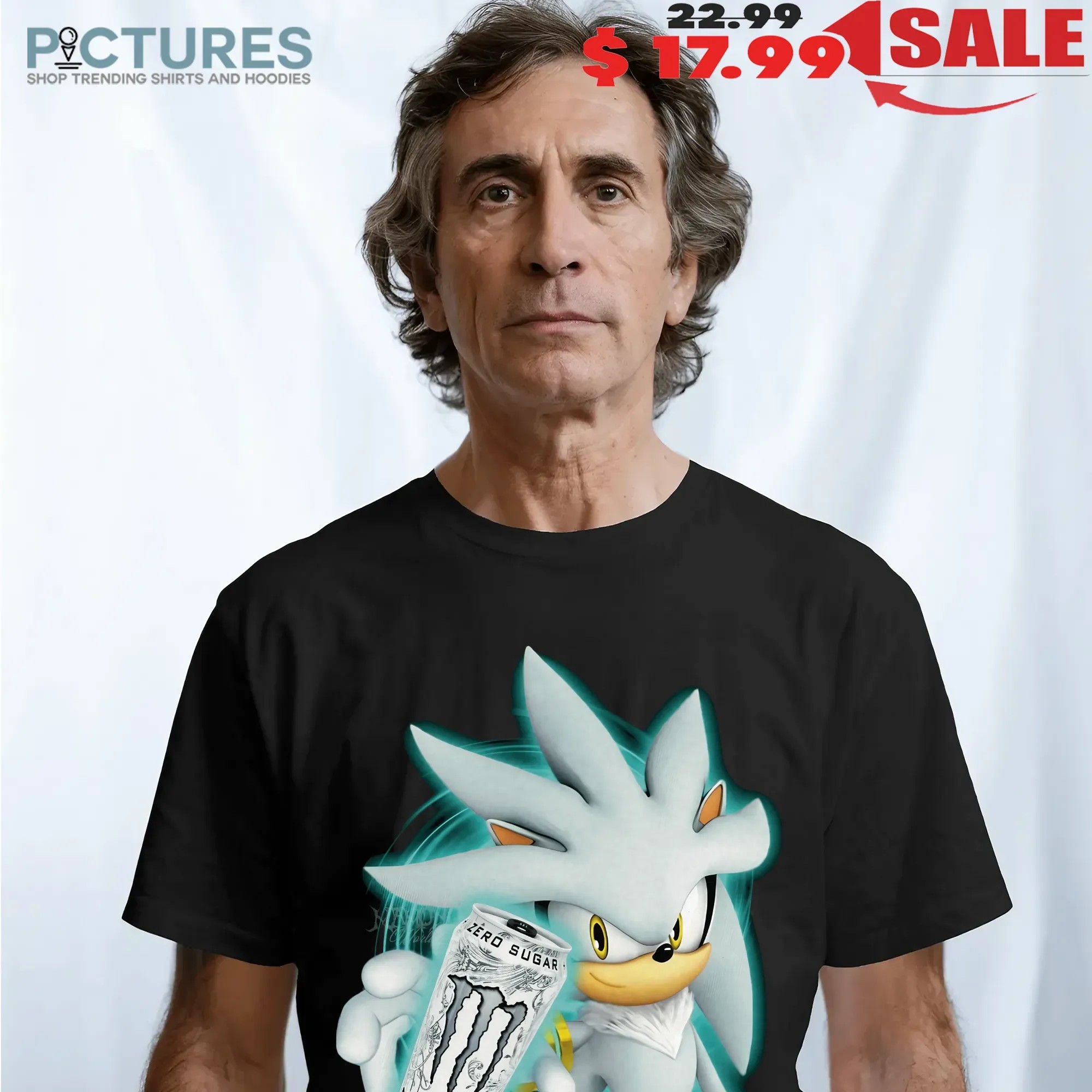 Silver The Hedgehog Energy Zero Ultra Drink Fuel The Future T Shirt