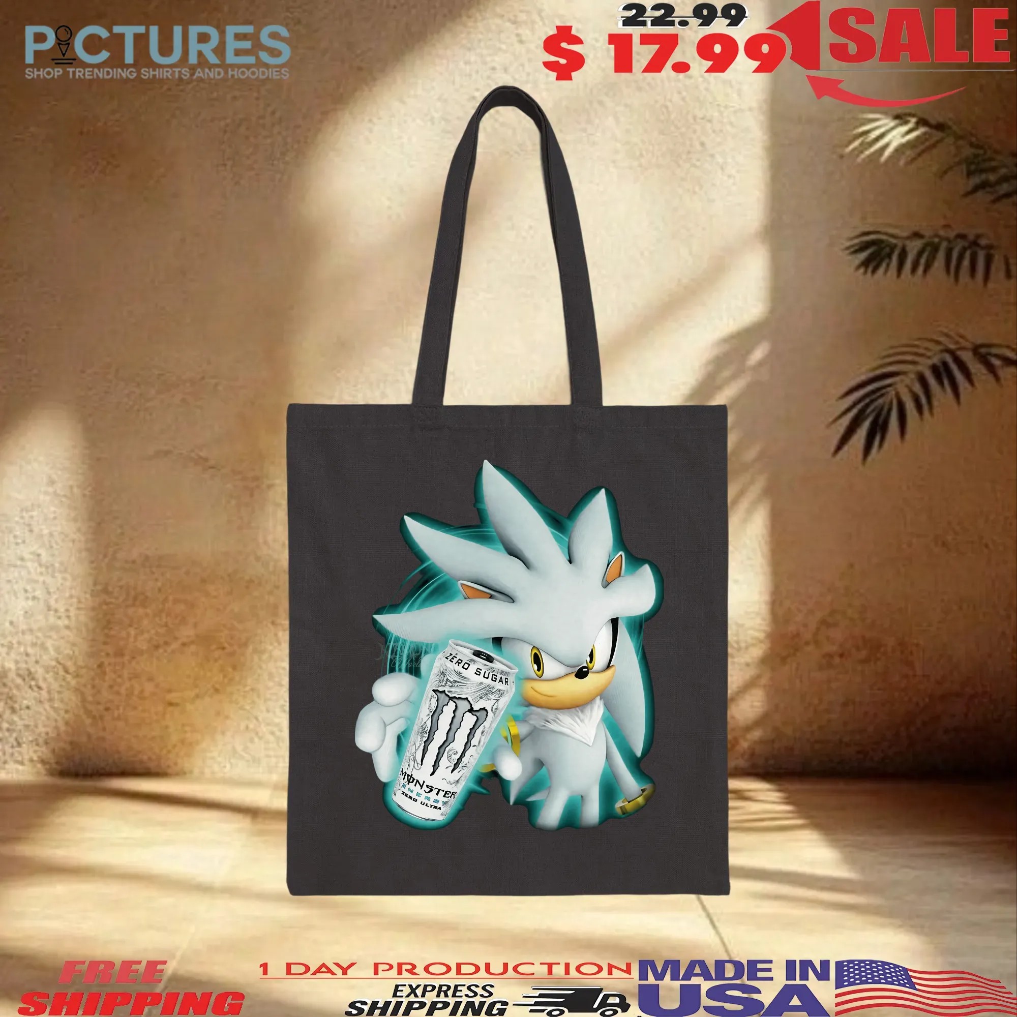 Silver The Hedgehog Energy Zero Ultra Drink Fuel The Future T Shirt