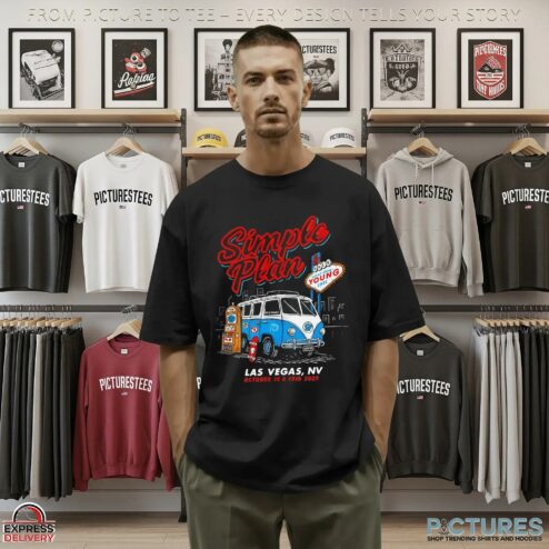 Simple Plan 18th 19th October 2025 Las Vegas NV Event T Shirt