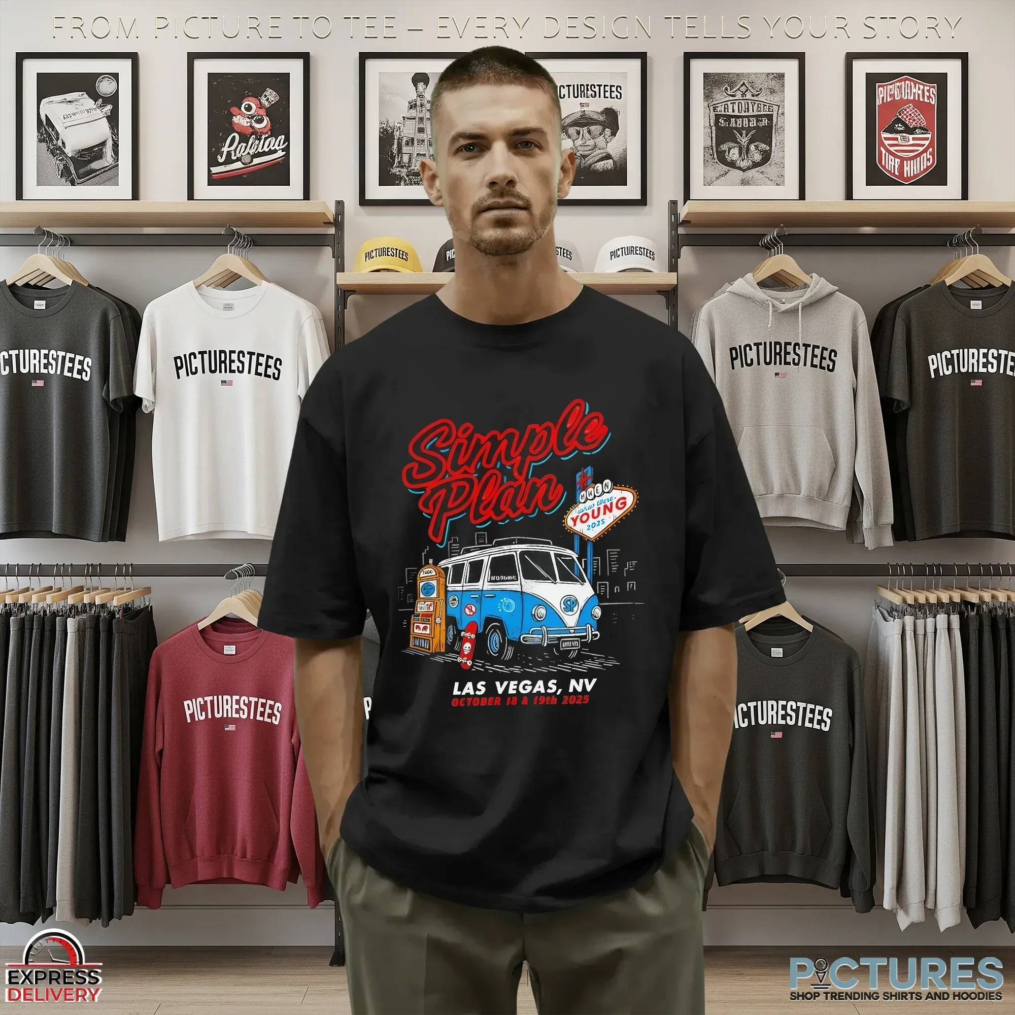 Simple Plan 18th 19th October 2025 Las Vegas NV Event T Shirt