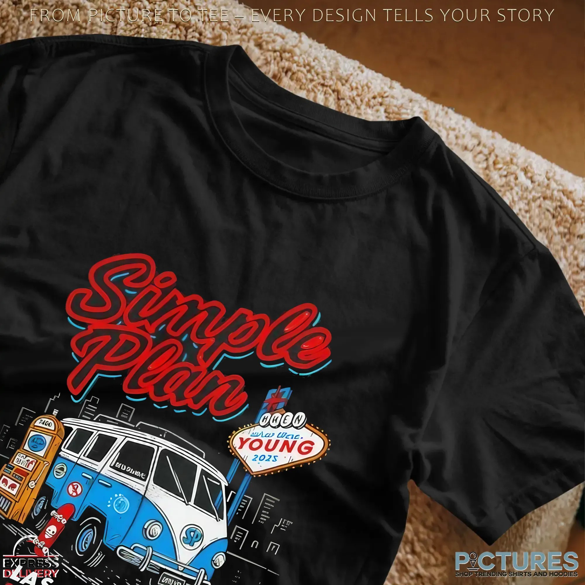 Simple Plan 18th 19th October 2025 Las Vegas NV Event T Shirt