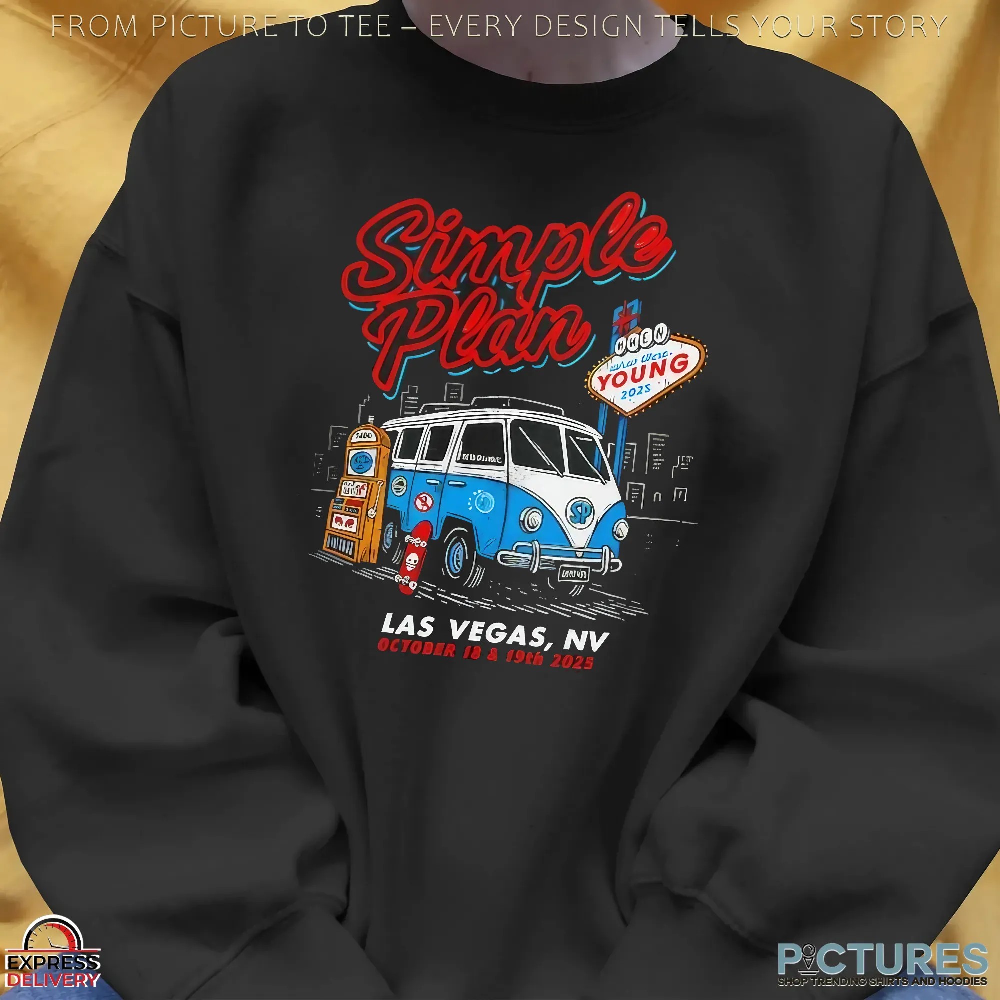 Simple Plan 18th 19th October 2025 Las Vegas NV Event T Shirt