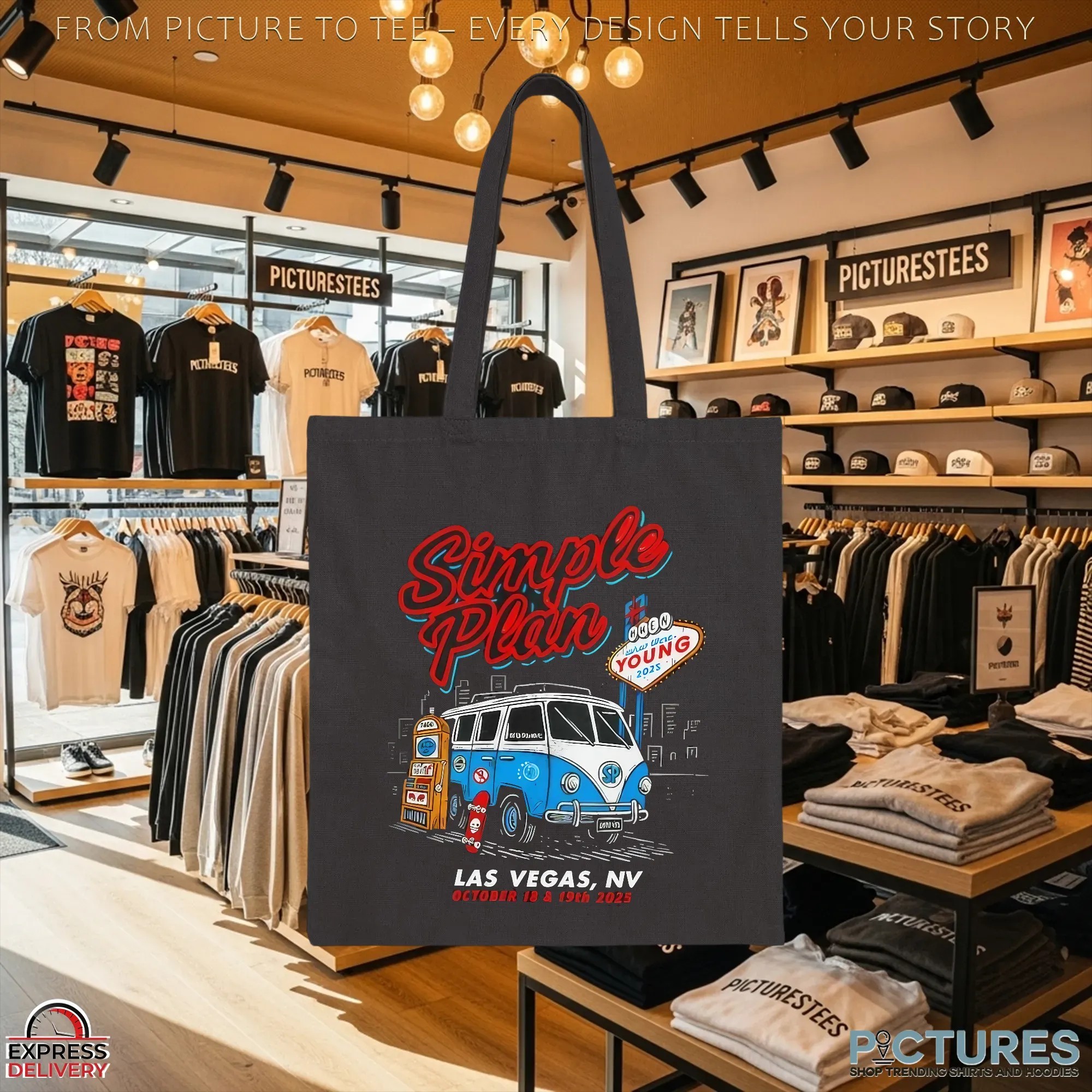 Simple Plan 18th 19th October 2025 Las Vegas NV Event T Shirt