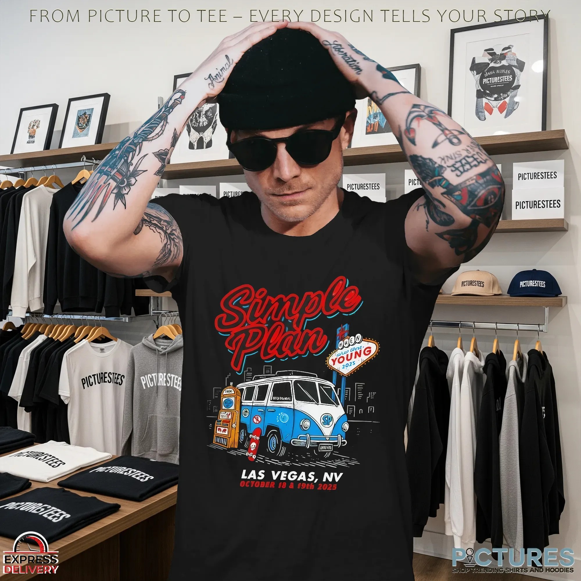 Simple Plan 18th 19th October 2025 Las Vegas NV Event T Shirt