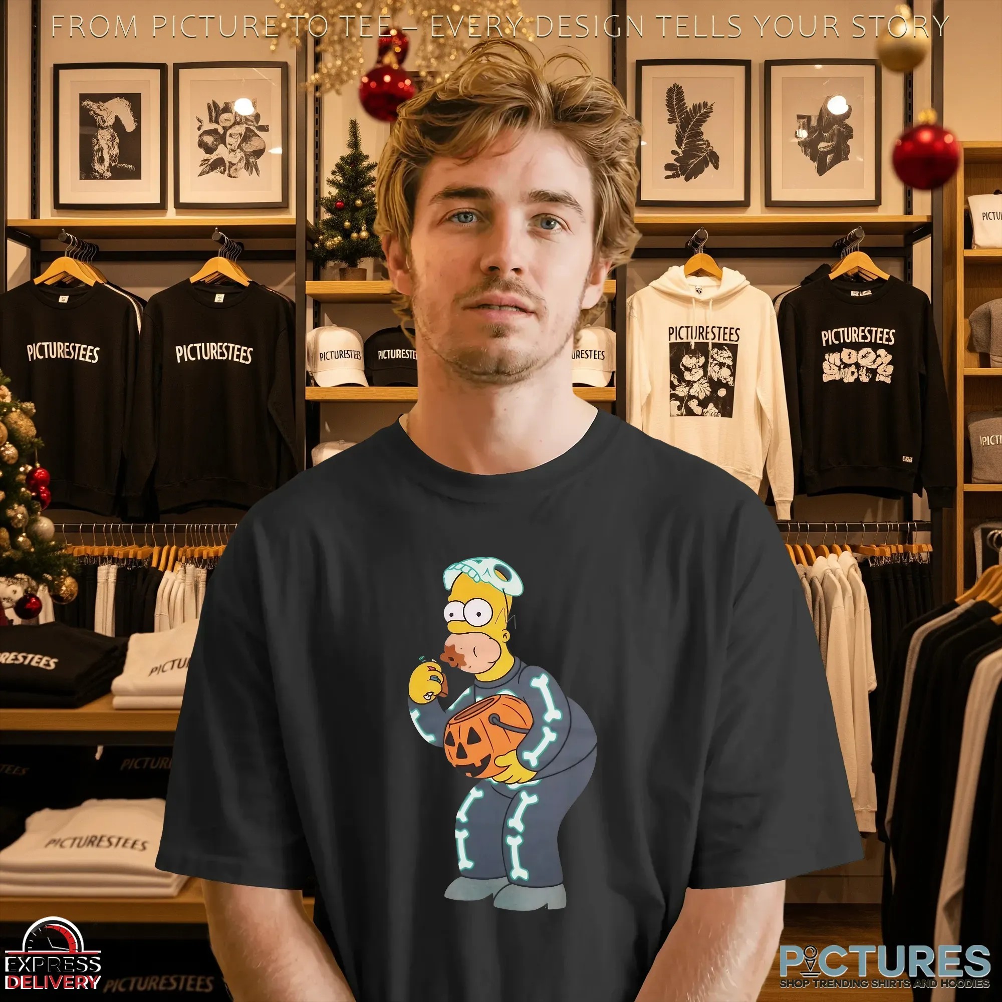Simpsons Homer Candy Feast Treehouse of Horror Halloween Spooky Season T Shirt Simpsons Homer Candy Feast Treehouse of Horror Halloween Spooky Season T Shirt