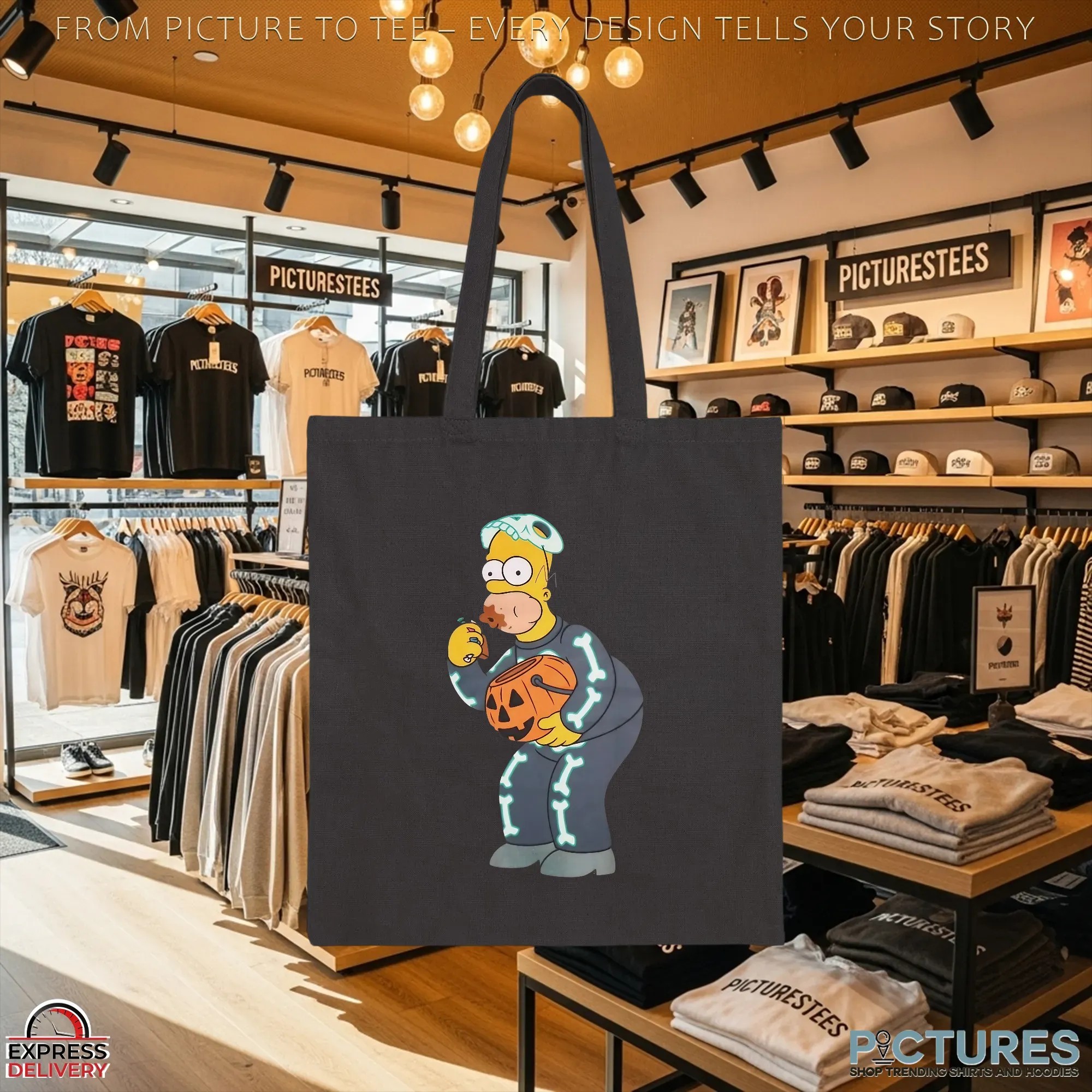 Simpsons Homer Candy Feast Treehouse of Horror Halloween Spooky Season T Shirt Simpsons Homer Candy Feast Treehouse of Horror Halloween Spooky Season T Shirt